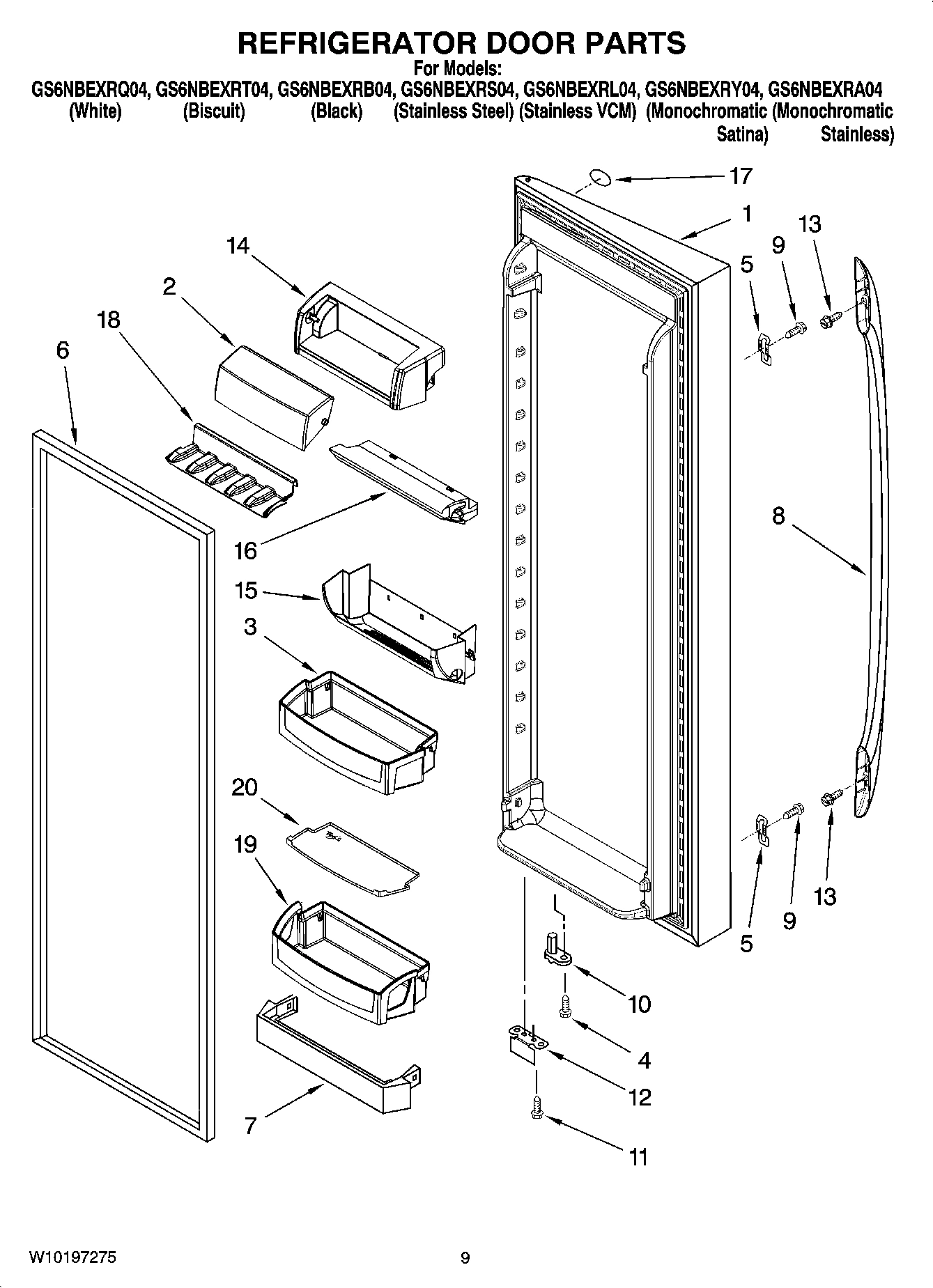 06 - REFRIGERATOR DOOR PARTS