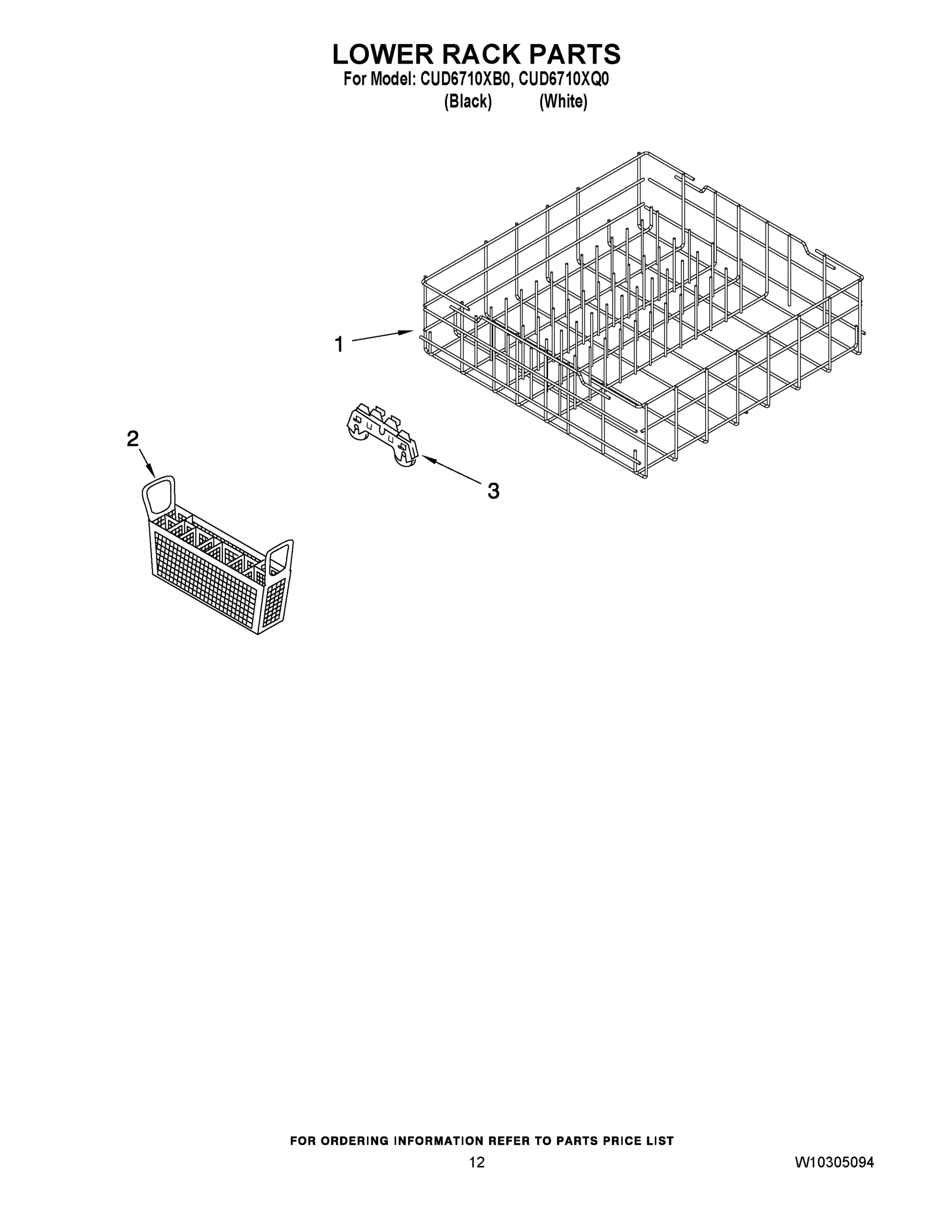 10 - LOWER RACK PARTS