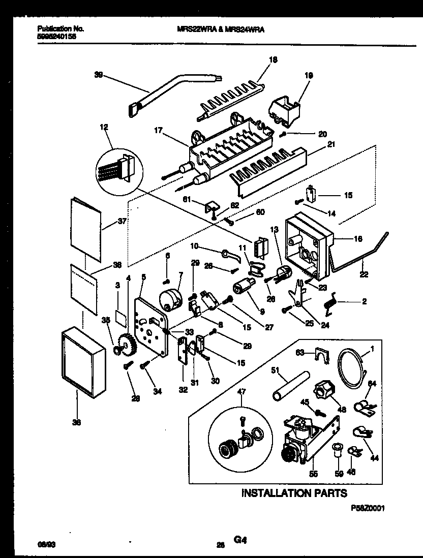 14 - ICE MAKER AND INSTALLATION PARTS