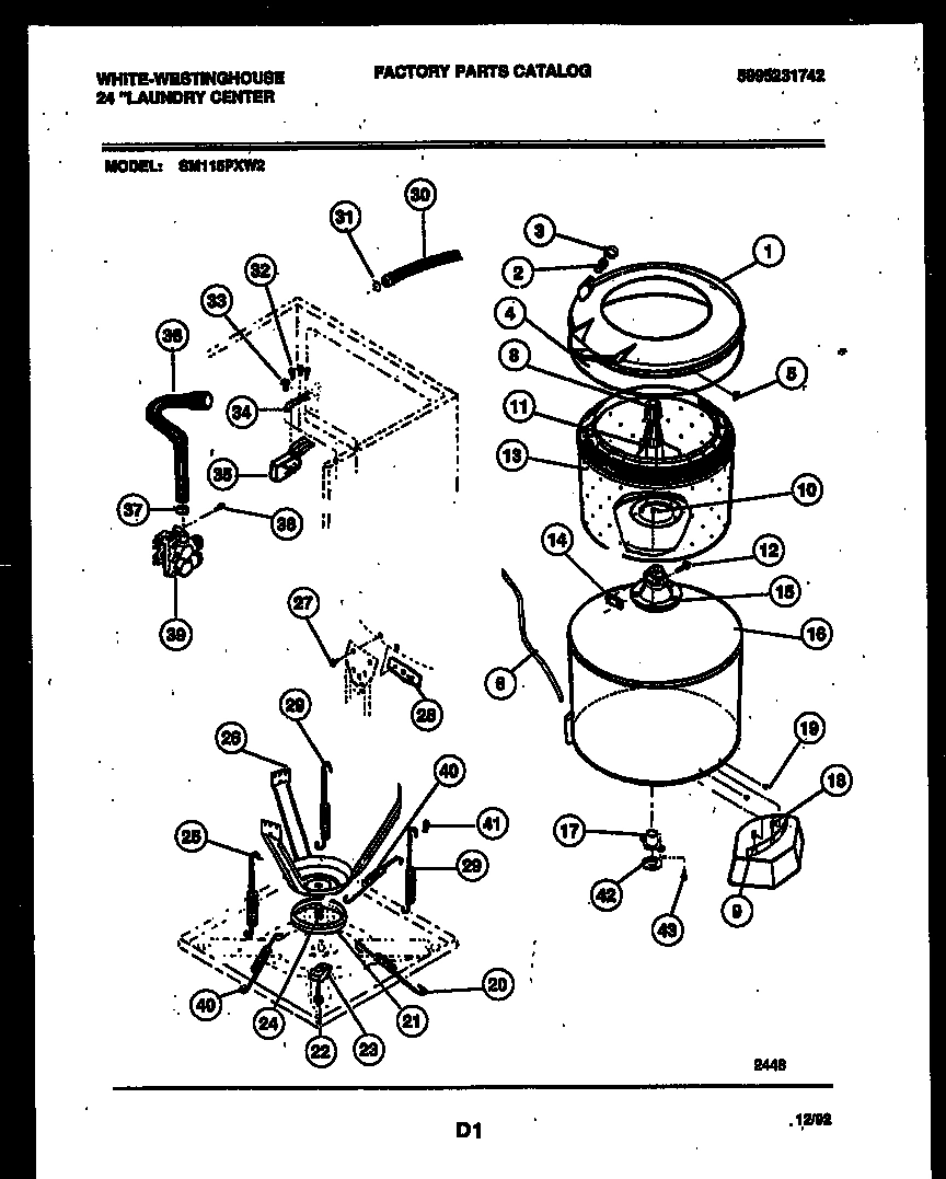 05 - TUBS, WATER VALVE AND LID SWITCH