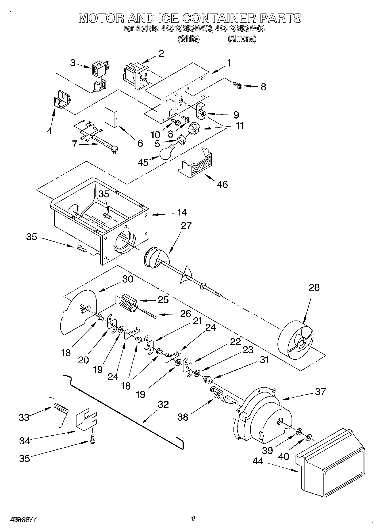 06 - MOTOR AND ICE CONTAINER