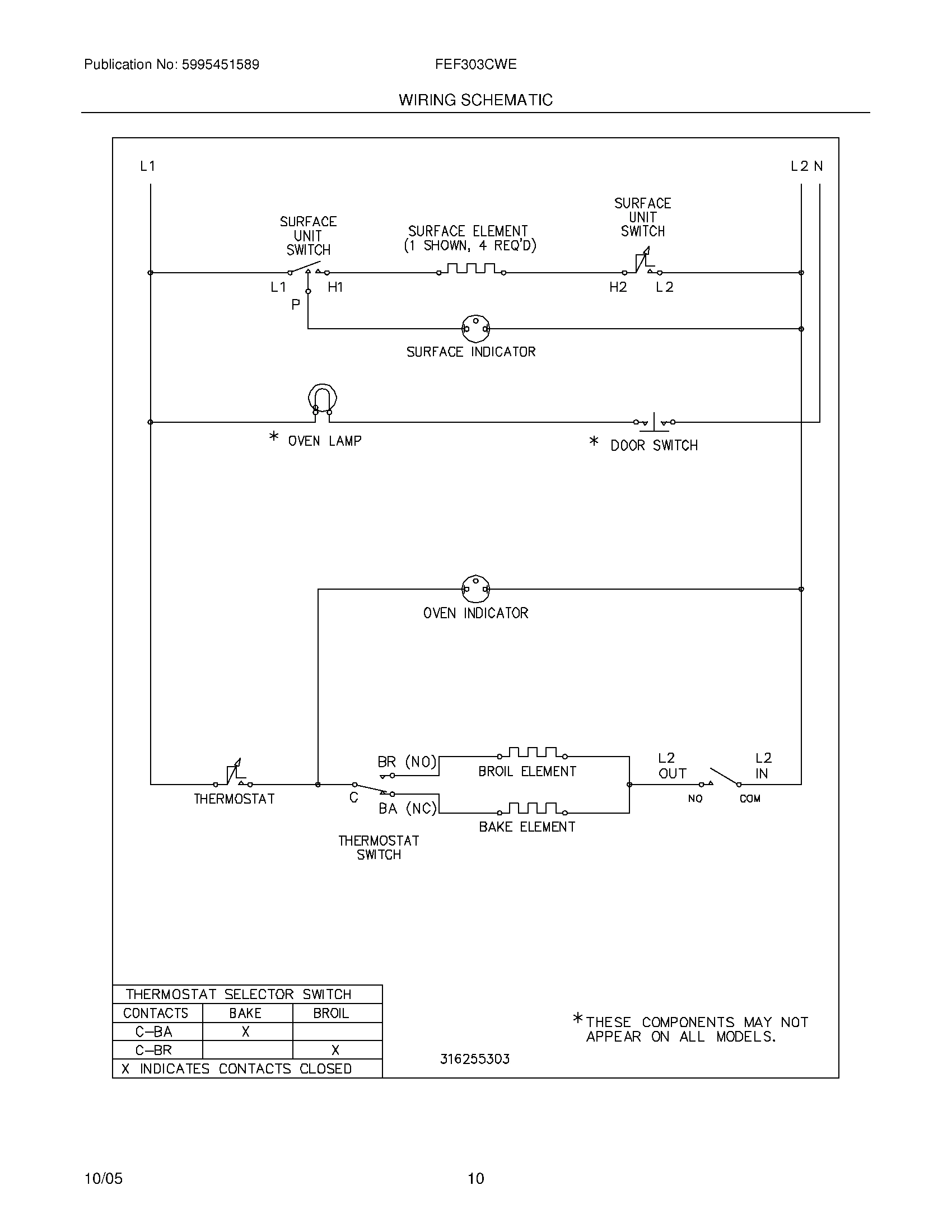 10 - WIRING SCHEMATIC