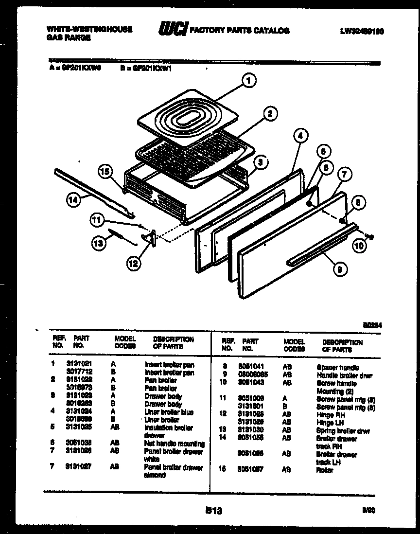 04 - BROILER DRAWER PARTS