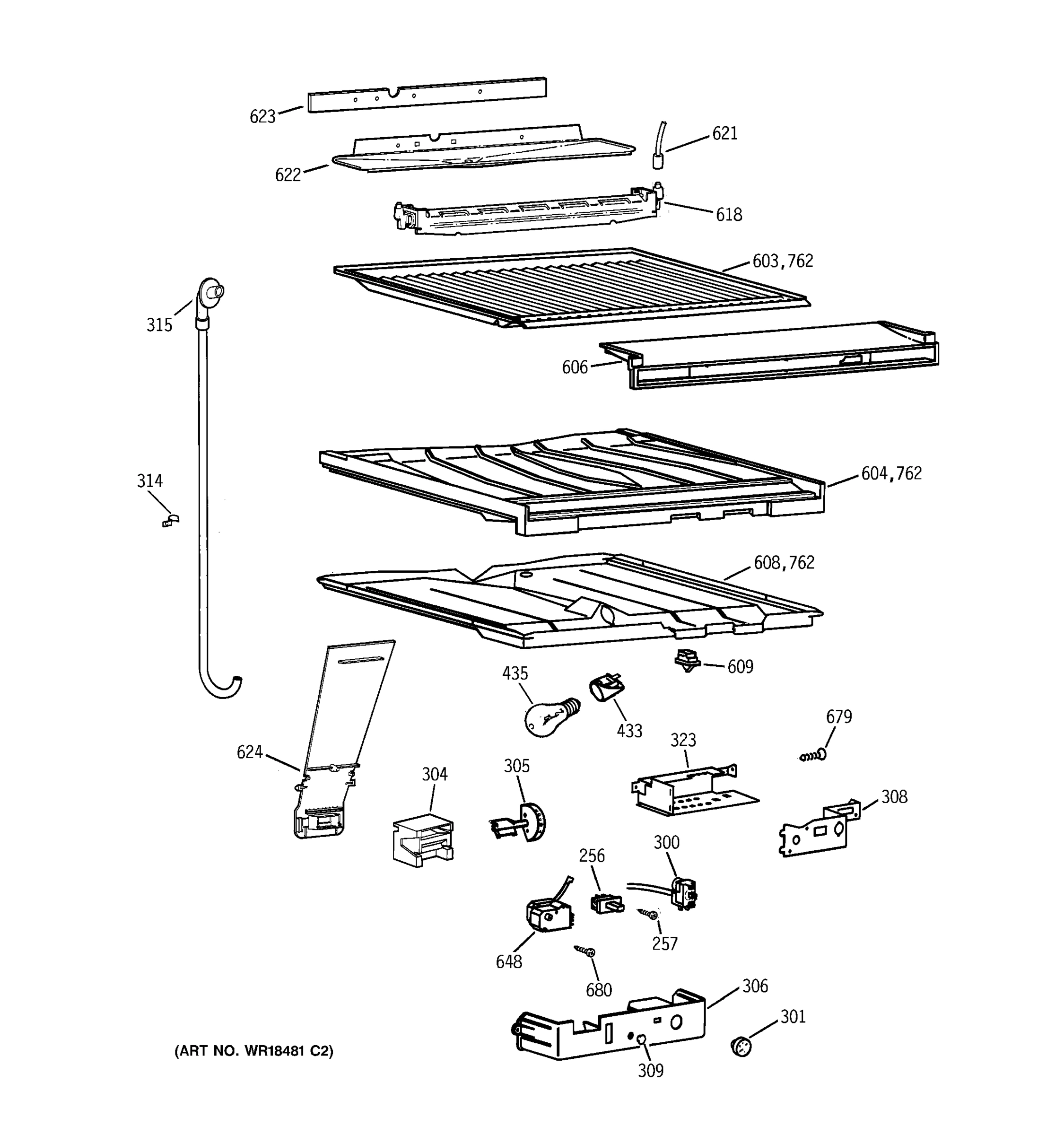 COMPARTMENT SEPARATOR PARTS