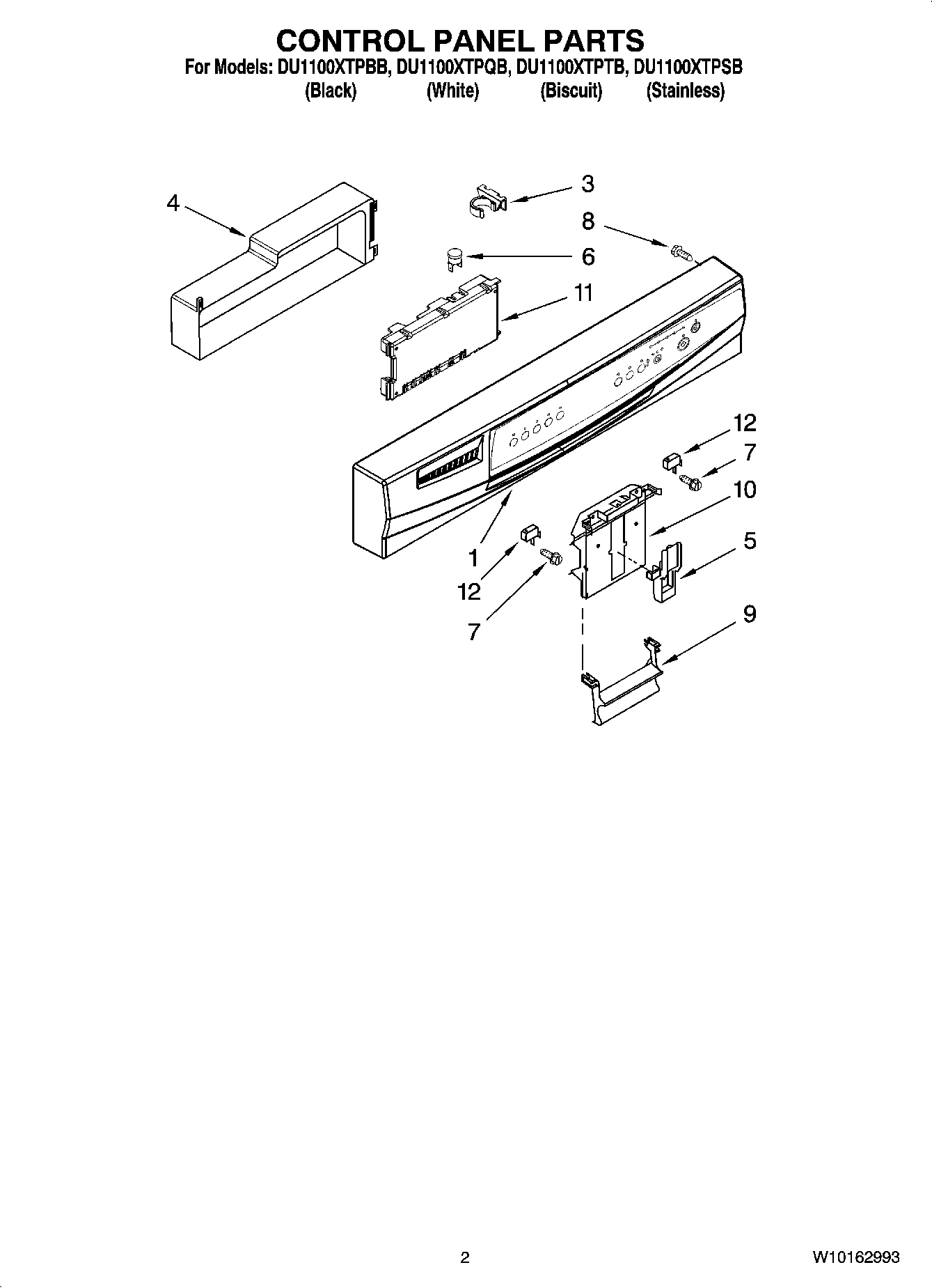 02 - CONTROL PANEL PARTS
