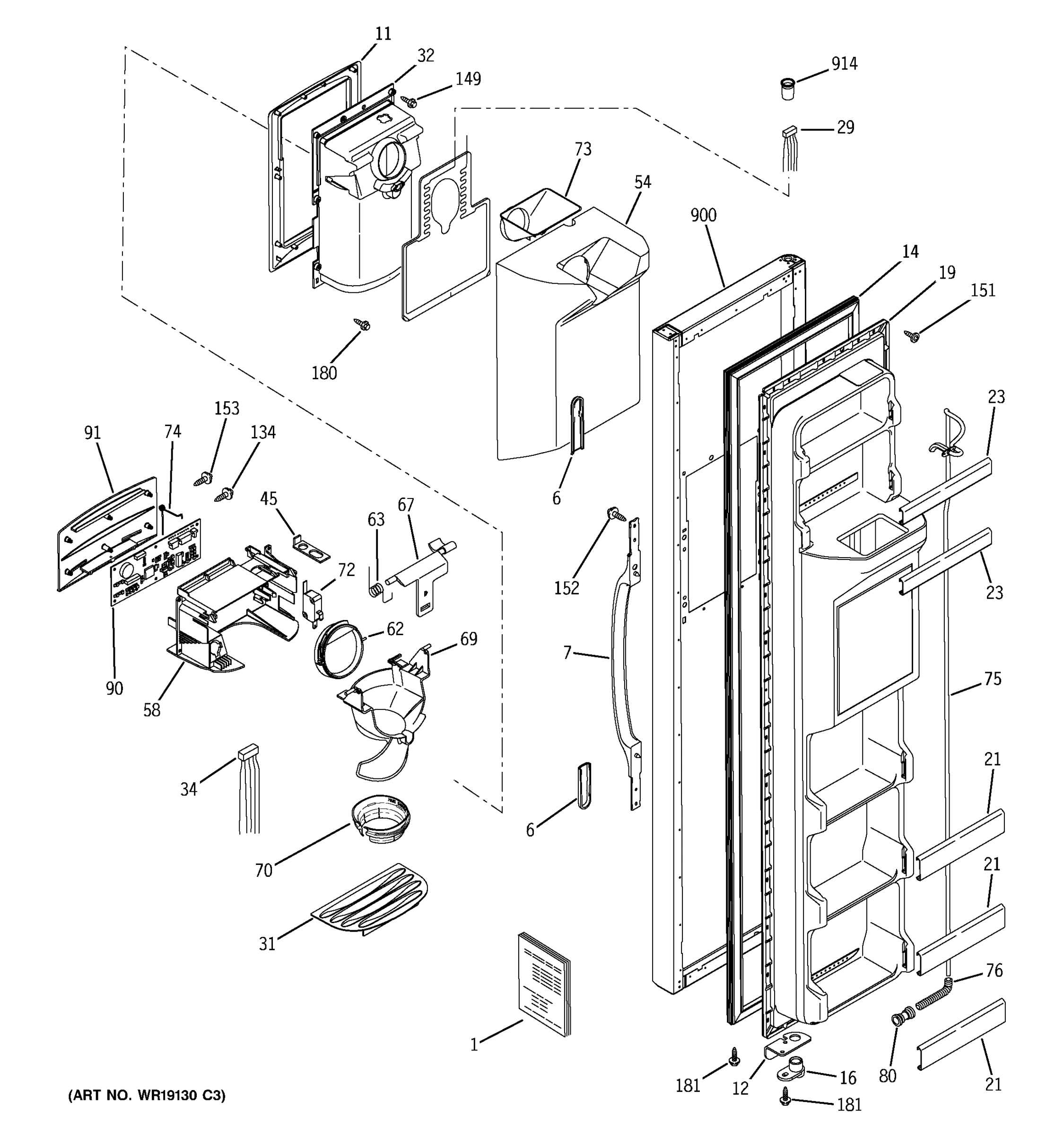 FREEZER DOOR