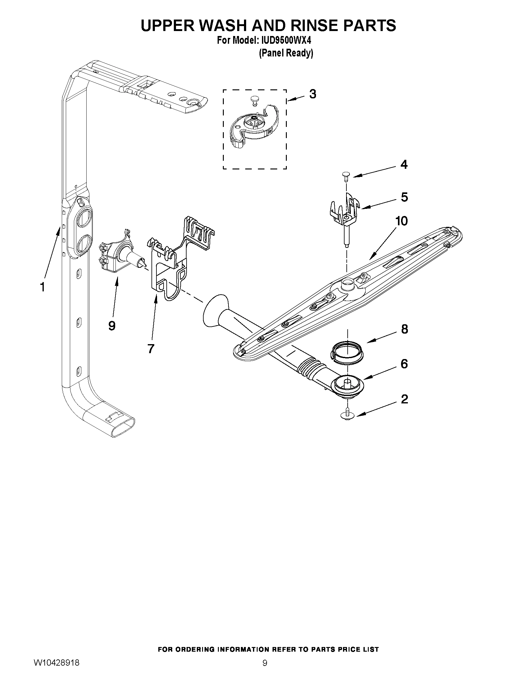 07 - UPPER WASH AND RINSE PARTS