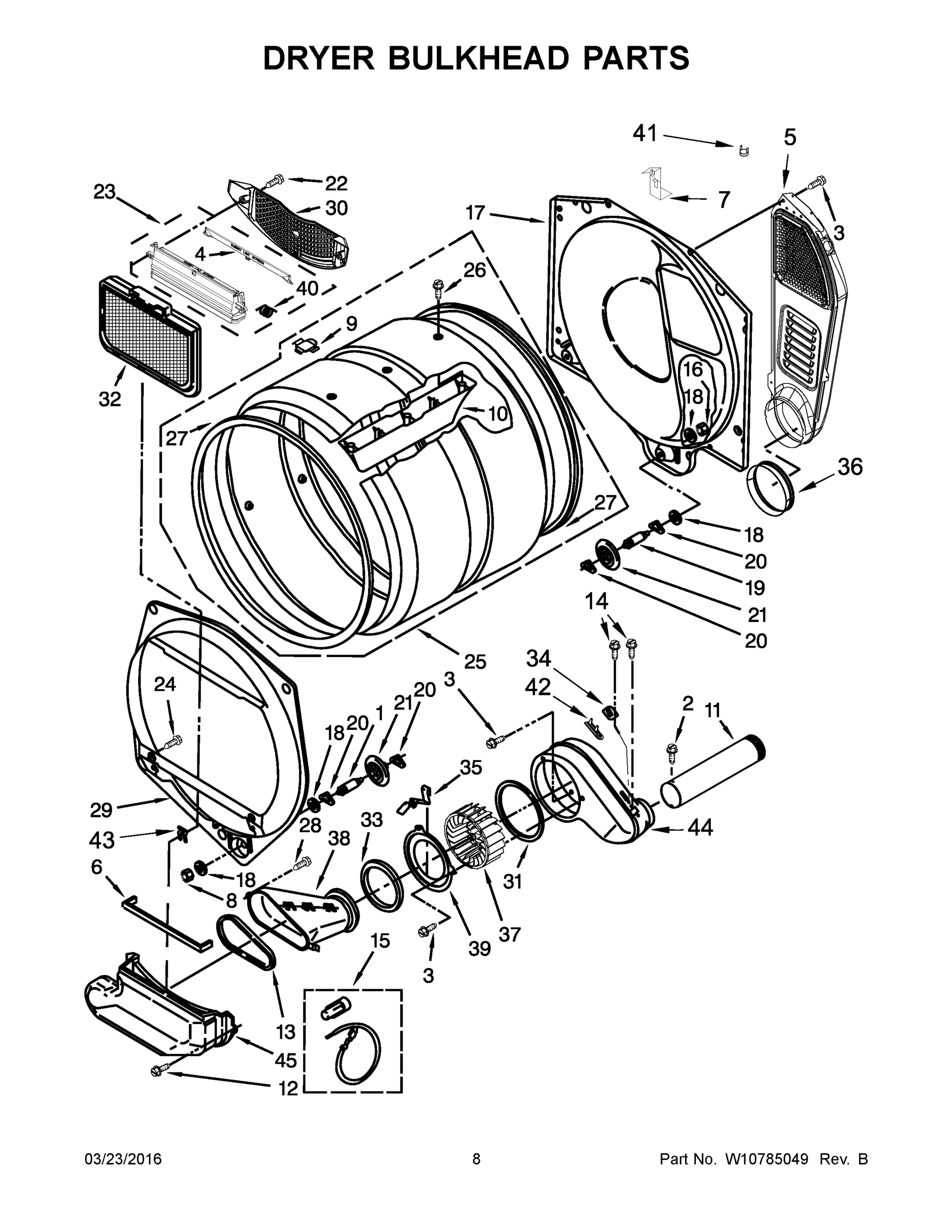 05 - DRYER BULKHEAD PARTS