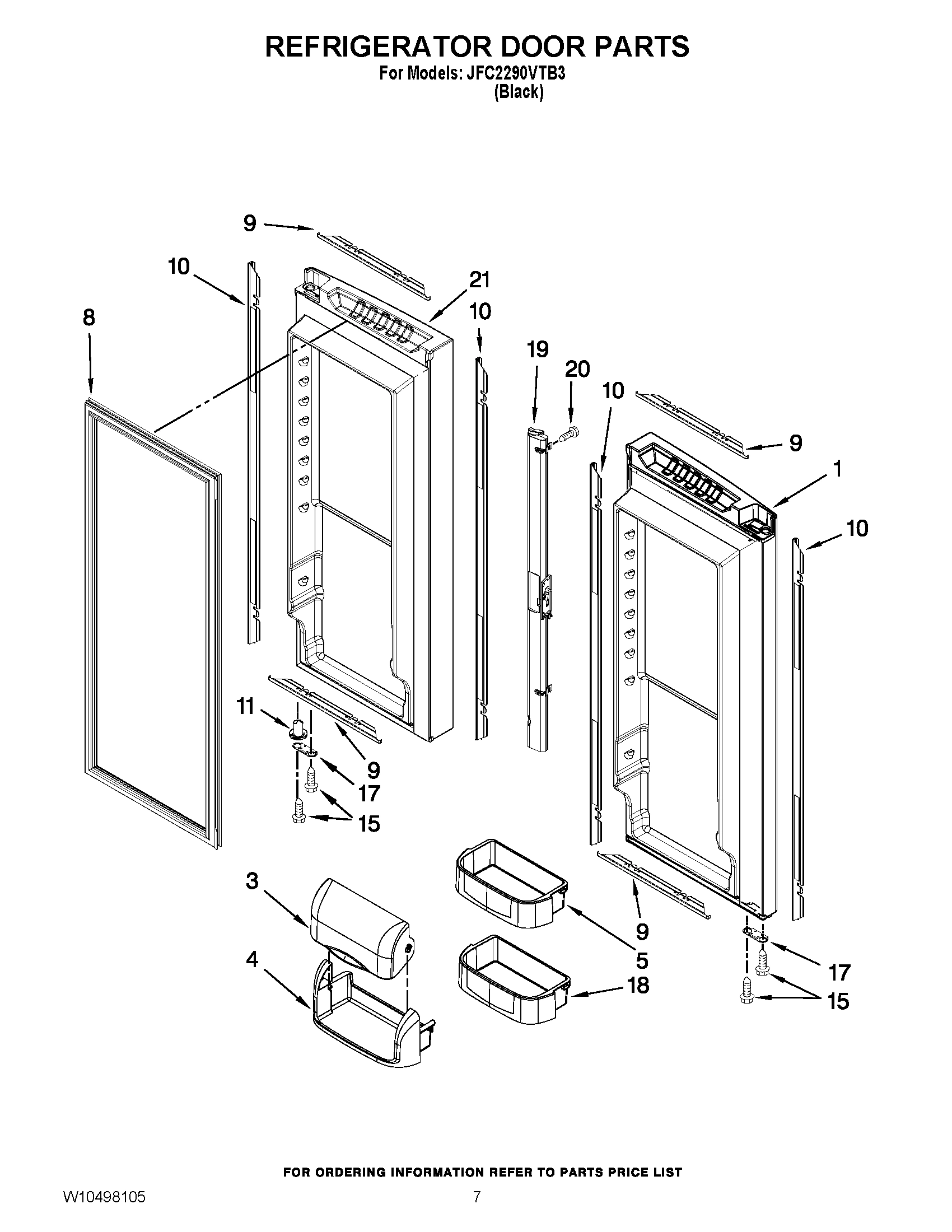 04 - REFRIGERATOR DOOR PARTS