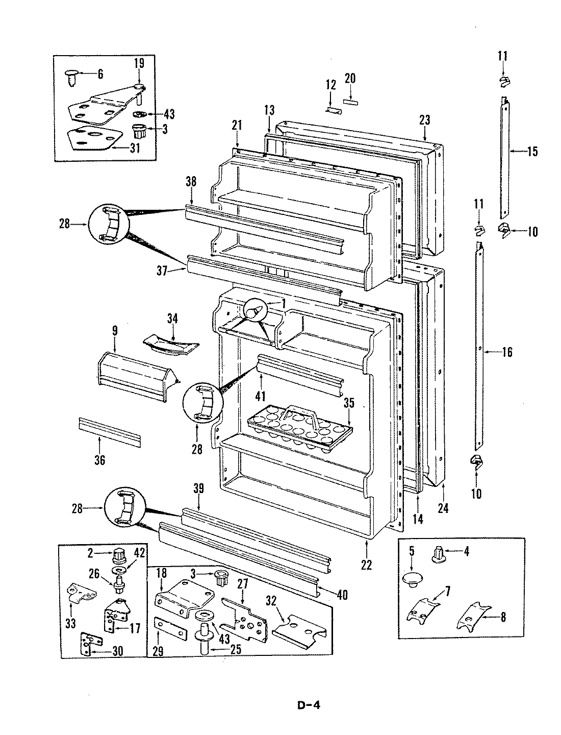 02 - FRESH FOOD & FREEZER DOOR