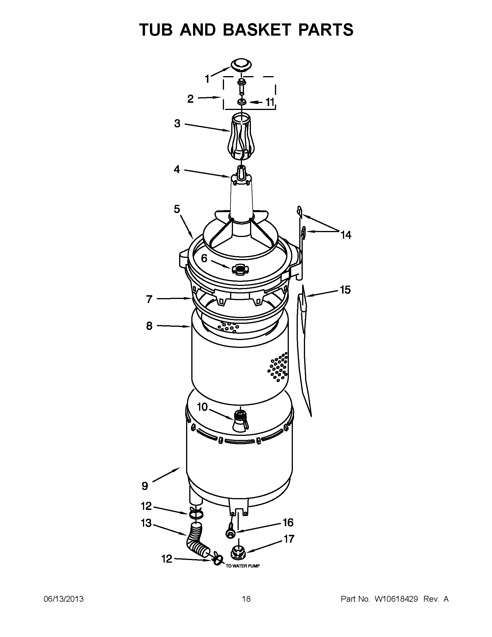 09 - TUB AND BASKET PARTS