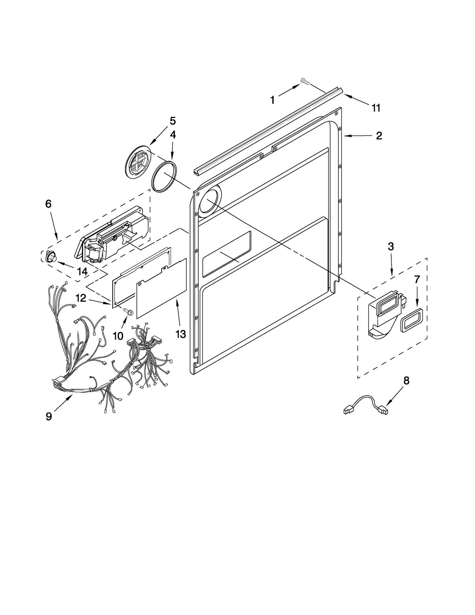 DOOR AND LATCH PARTS