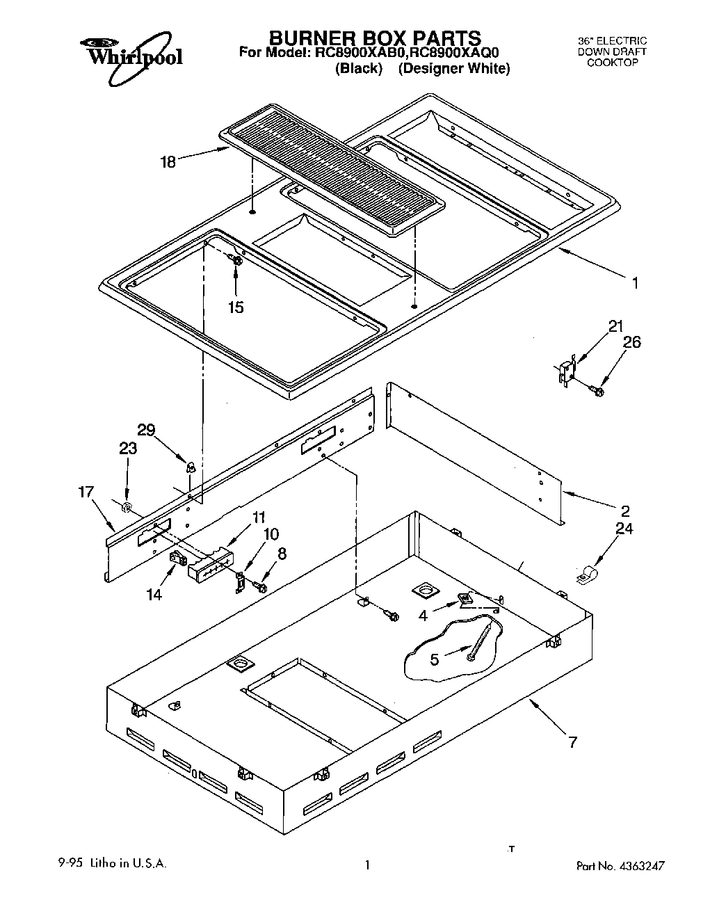 01 - BURNER BOX, LIT/OPTIONAL