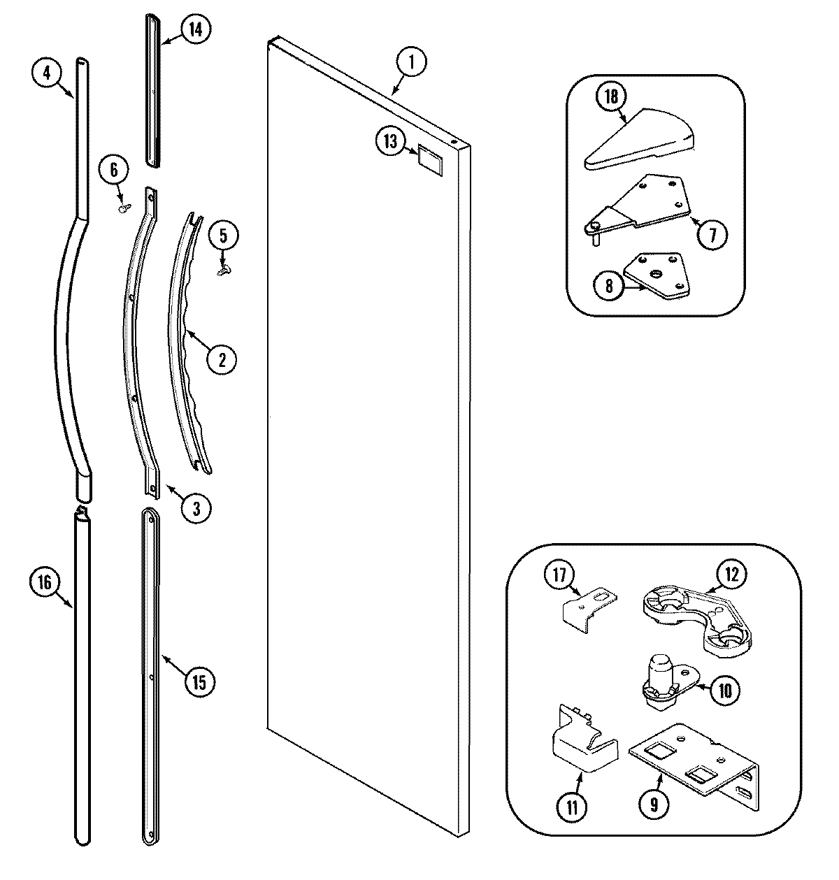 08 - FRESH FOOD OUTER DOOR (BISQUE)