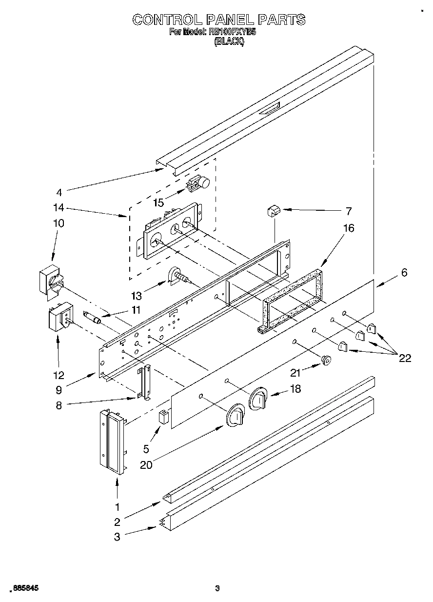 02 - CONTROL PANEL, LIT/OPTIONAL