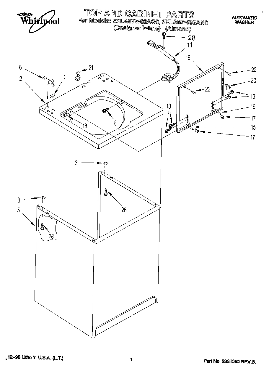 01 - TOP AND CABINET