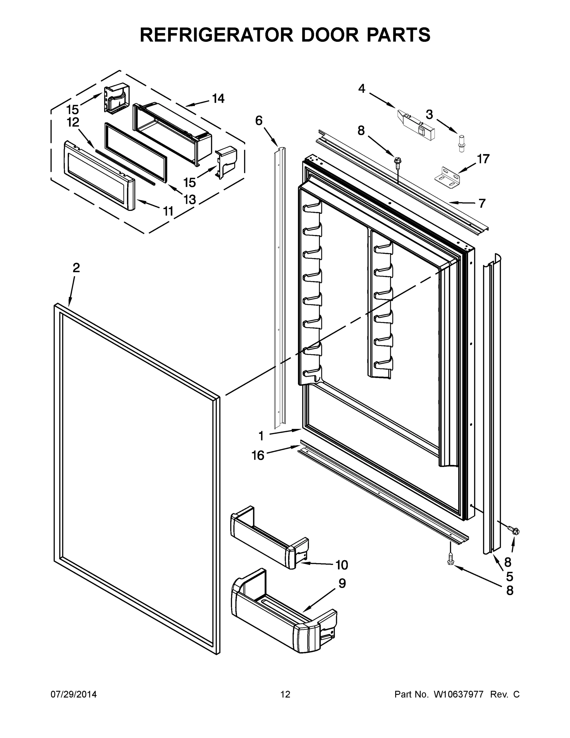 07 - REFRIGERATOR DOOR PARTS