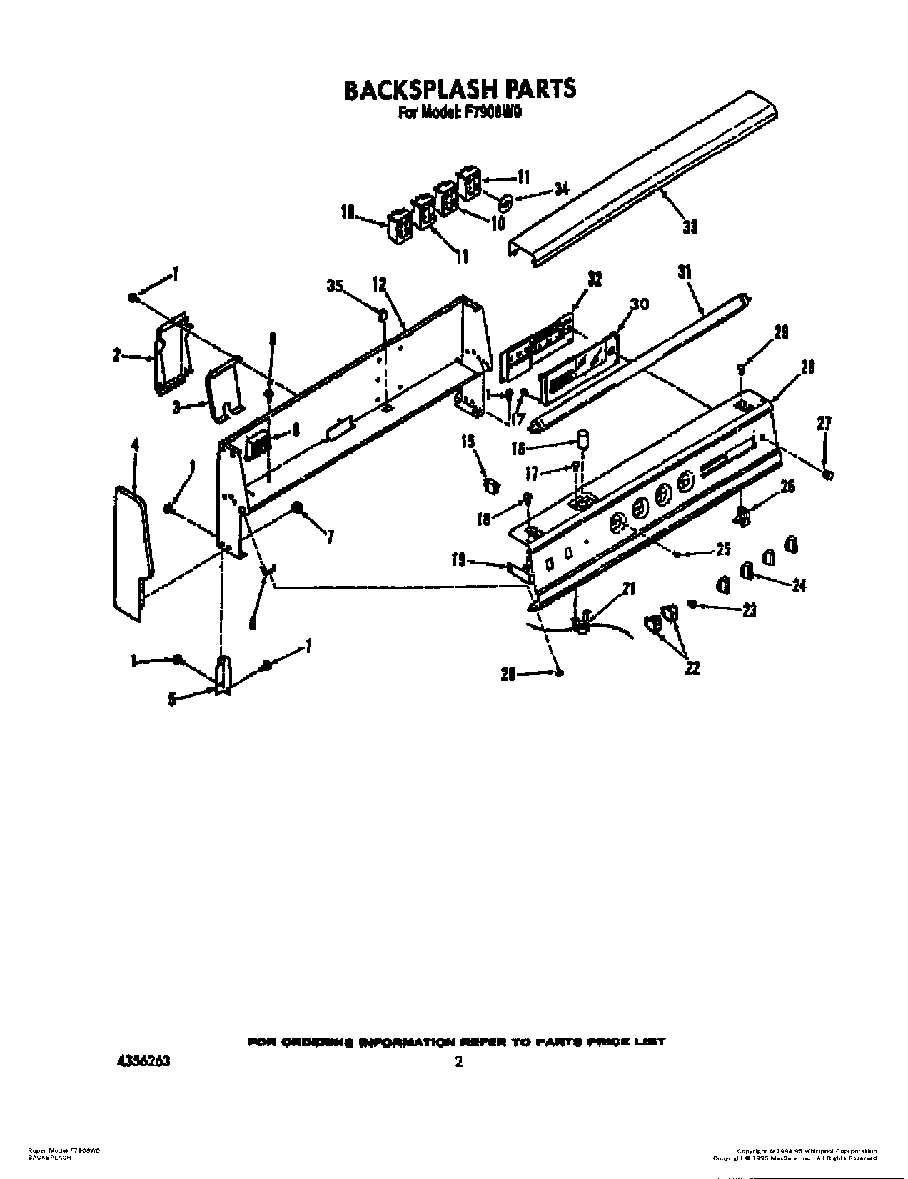 02 - BACKSPLASH PARTS