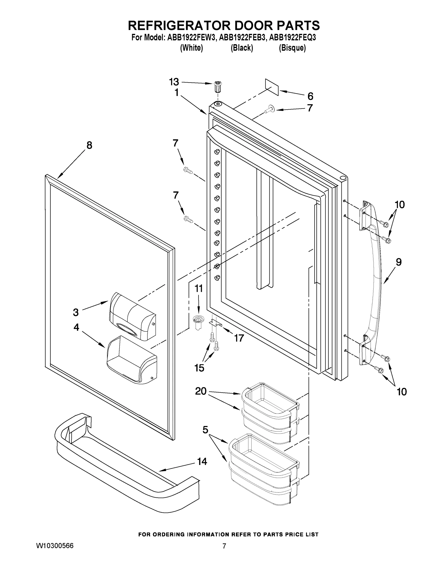 04 - REFRIGERATOR DOOR PARTS