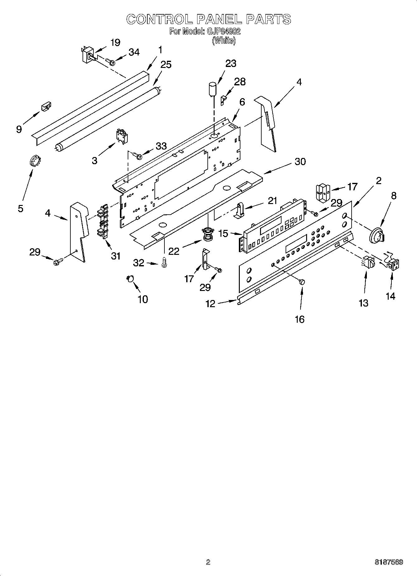 02 - CONTROL PANEL PARTS