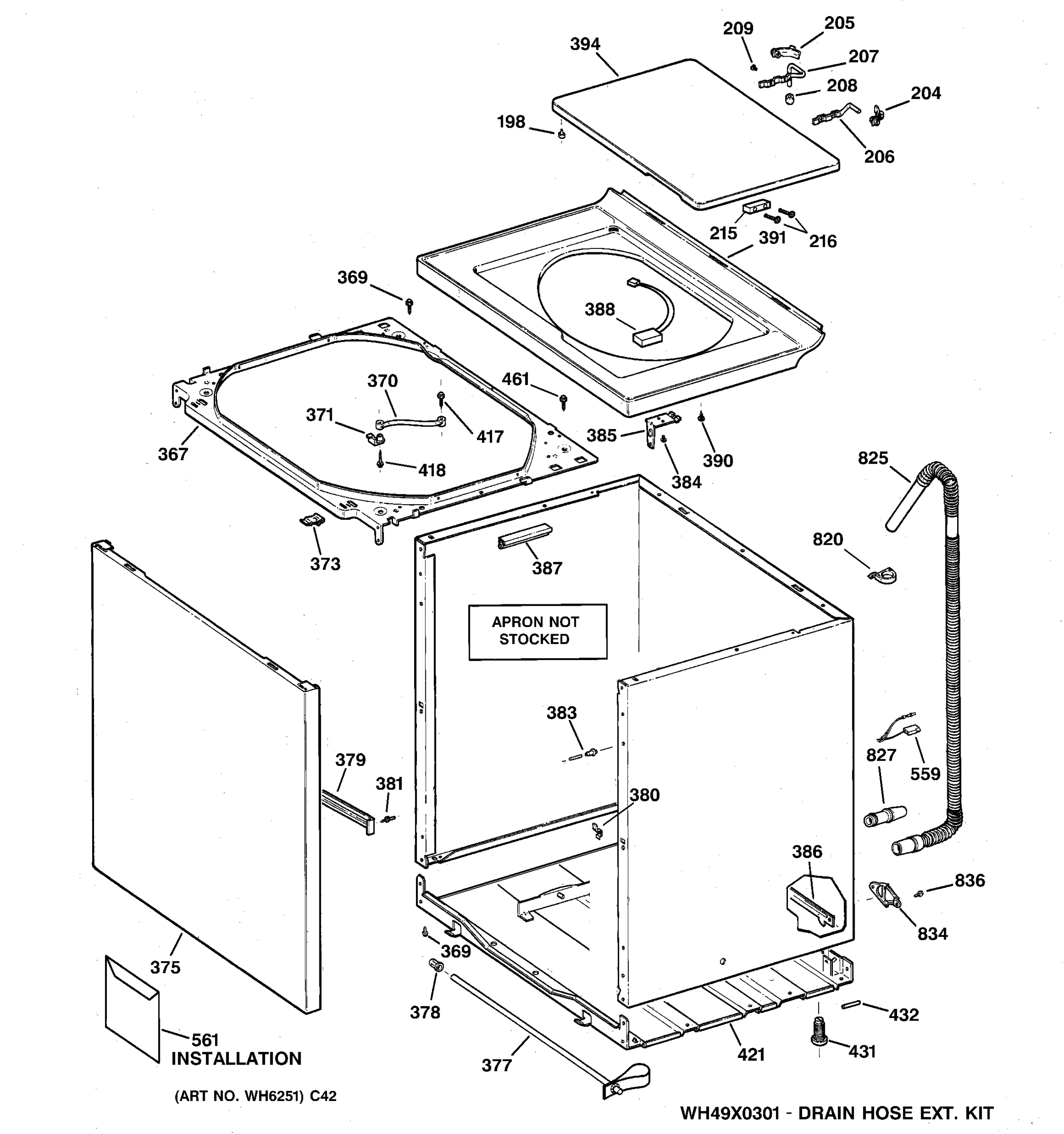 CABINET, COVER & FRONT PANEL