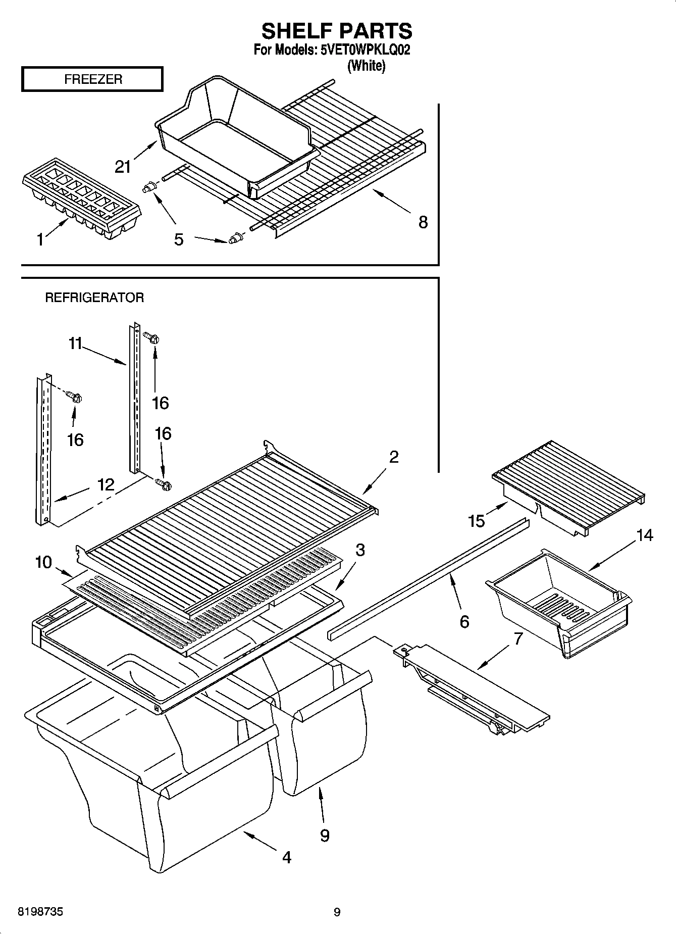 05 - SHELF PARTS, OPTIONAL PARTS