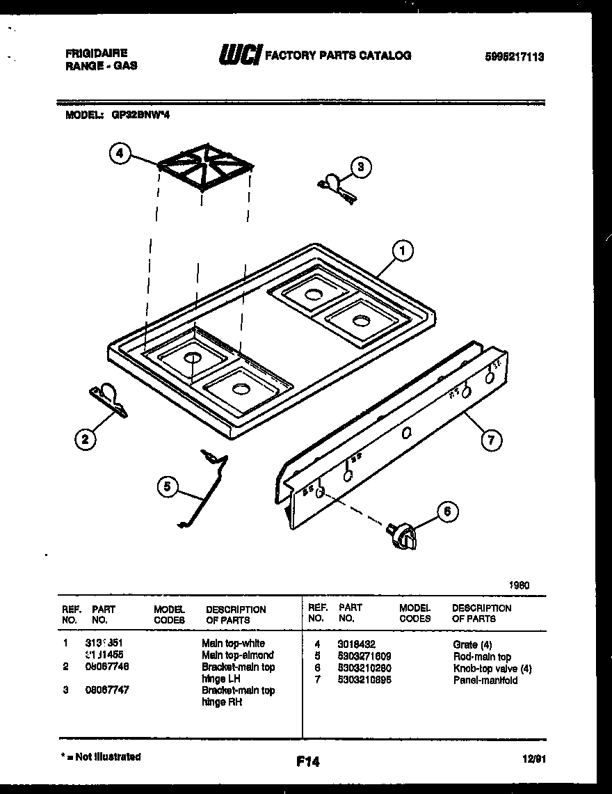 03 - COOKTOP PARTS
