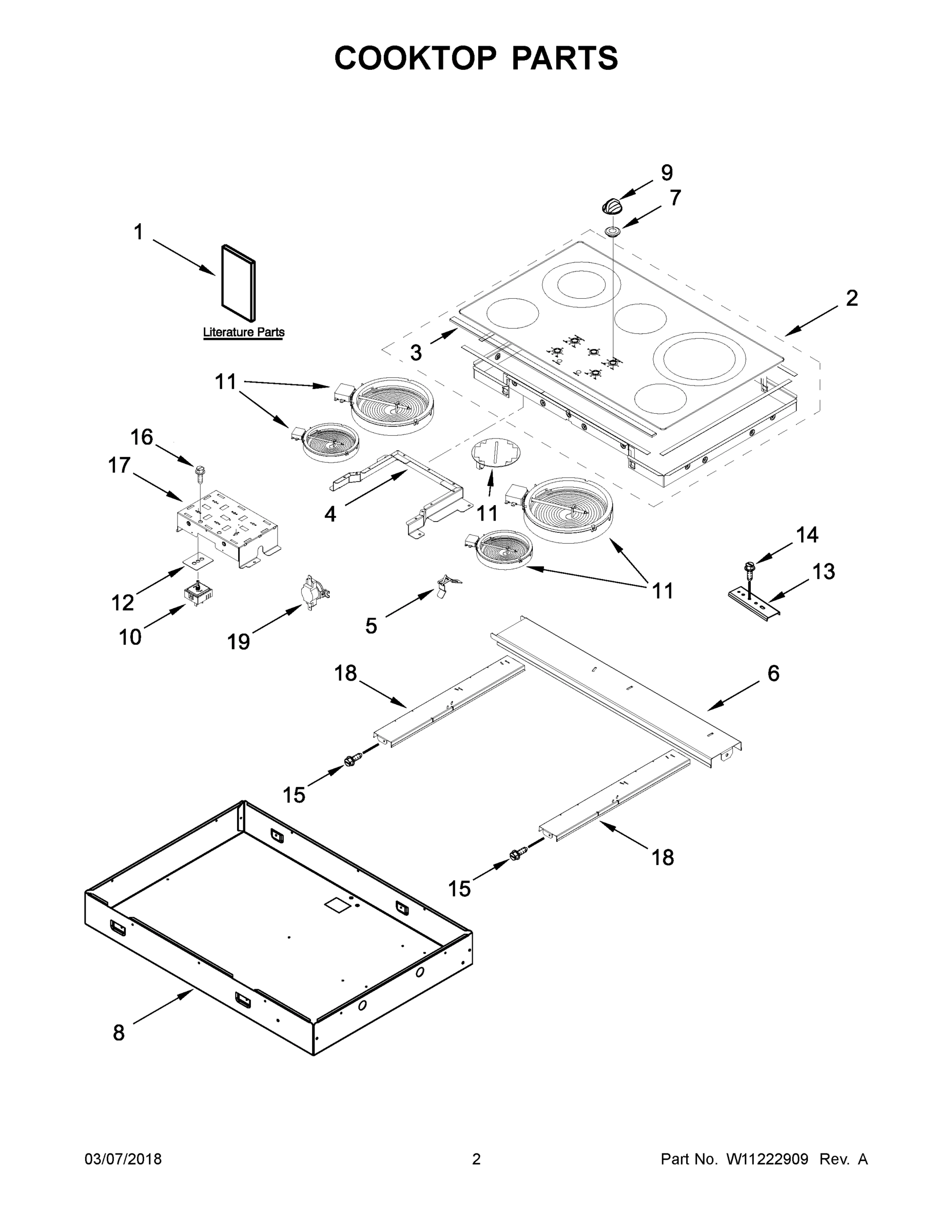02 - COOKTOP PARTS