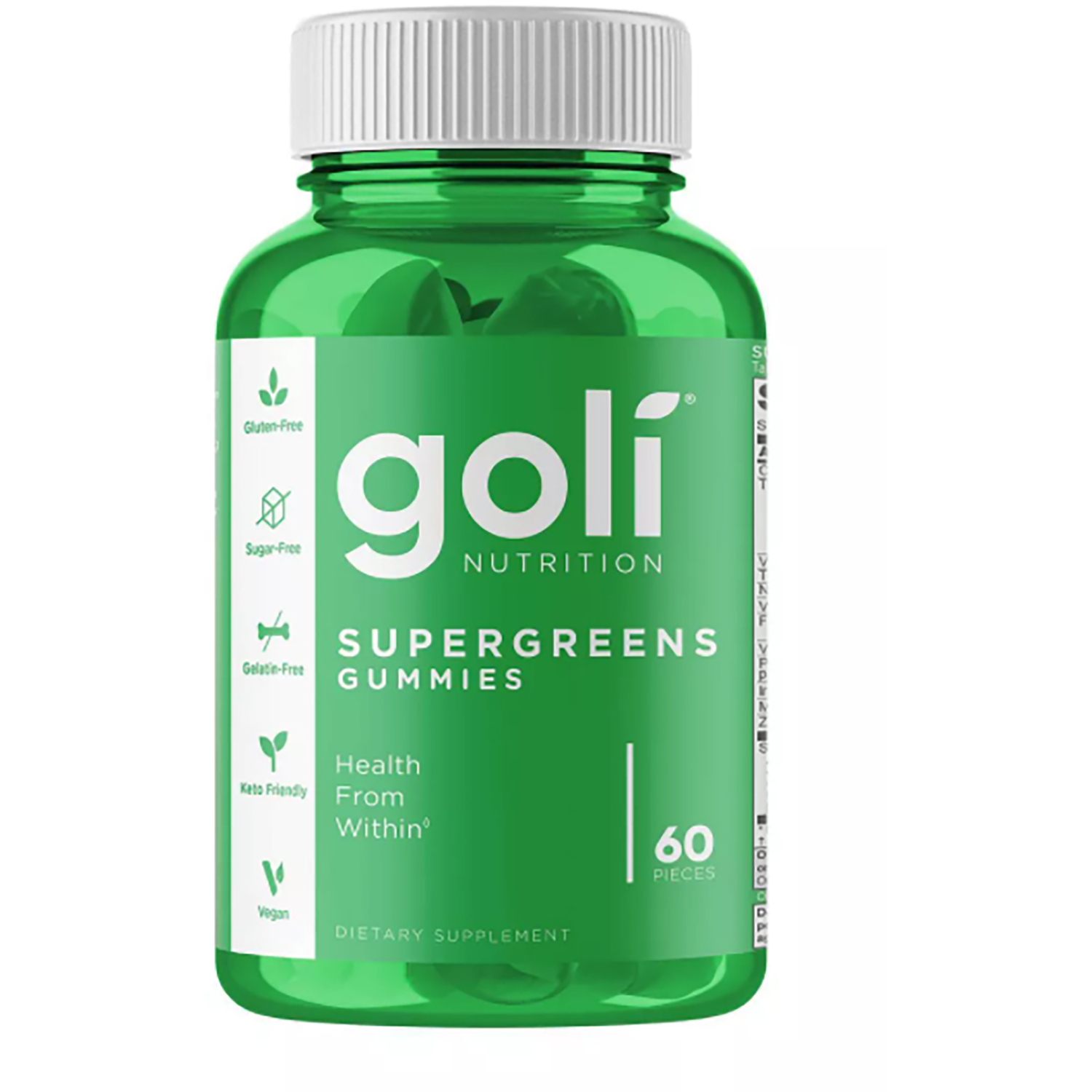 Goli Nutrition Super Greens Gummies Supplement Vitamin | 60 Gummies