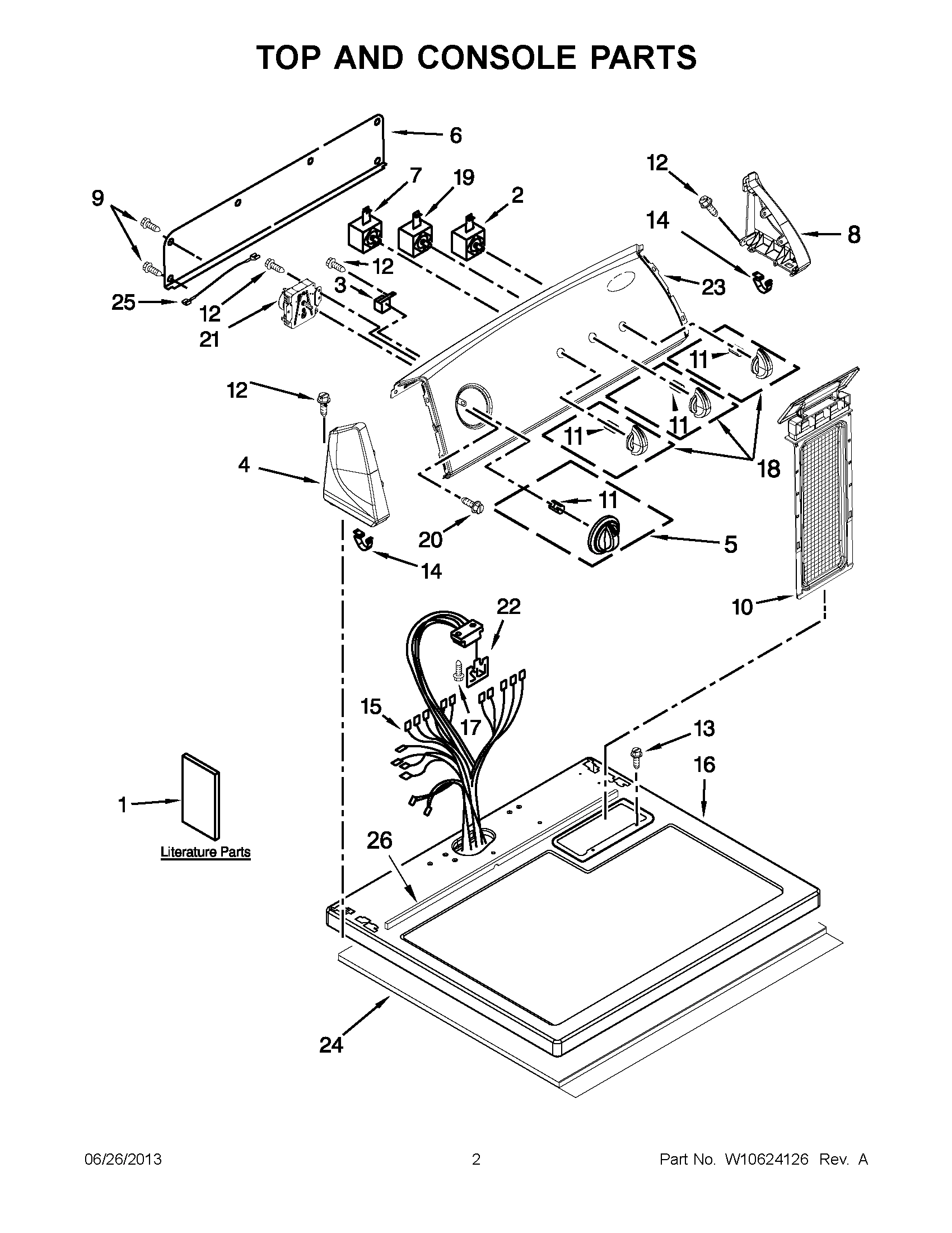01 - TOP AND CONSOLE PARTS