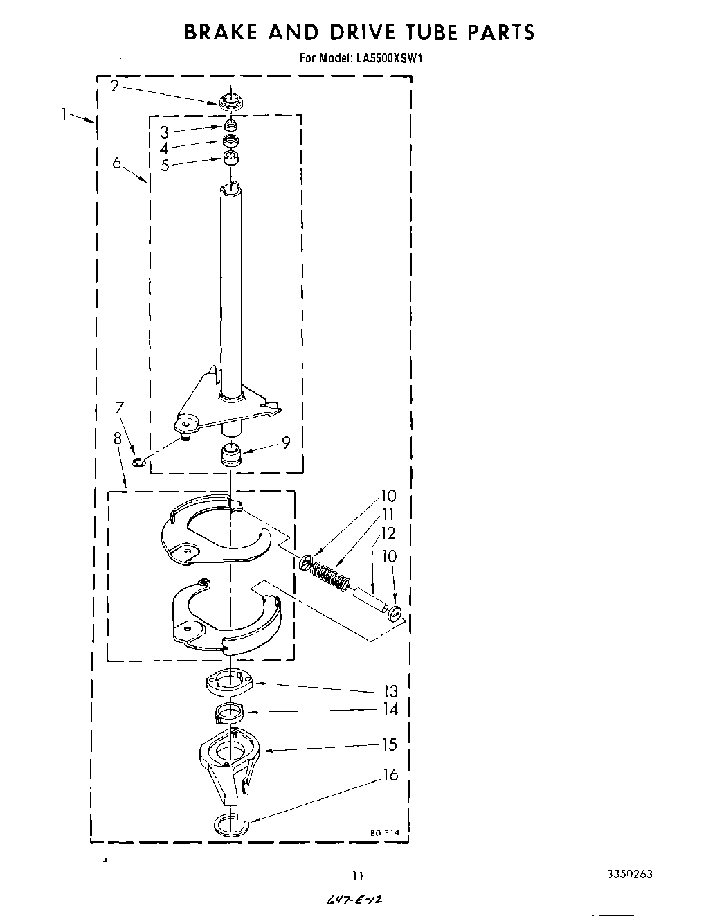 09 - BRAKE AND DRIVE TUBE