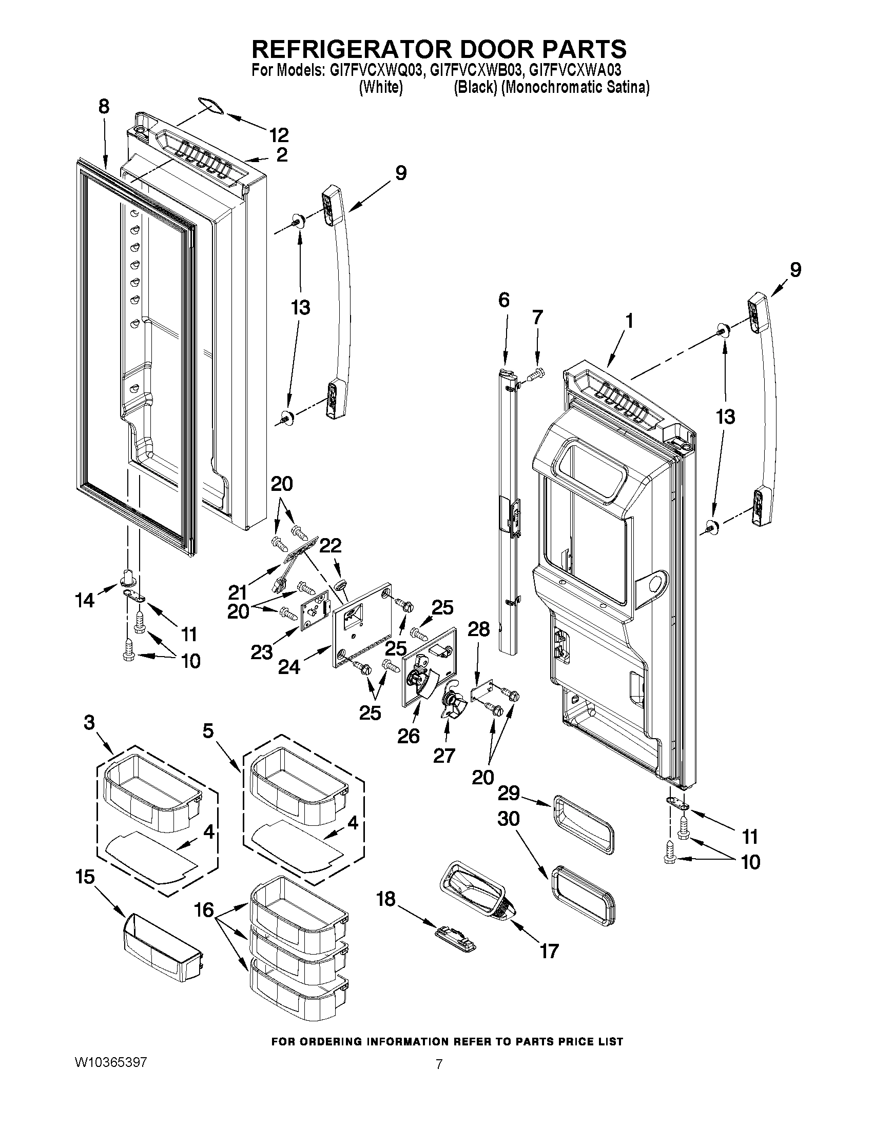 04 - REFRIGERATOR DOOR PARTS