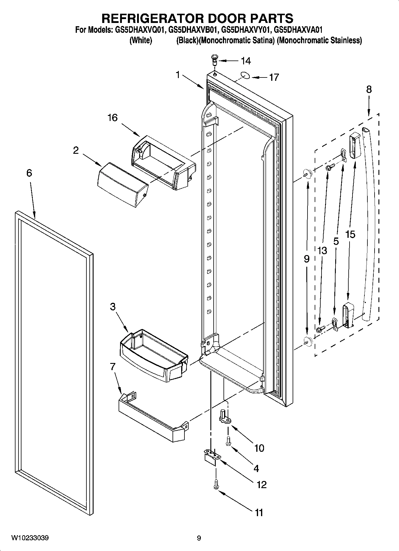06 - REFRIGERATOR DOOR PARTS