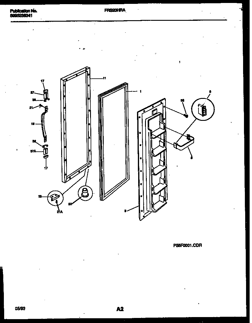 02 - FREEZER DOOR PARTS