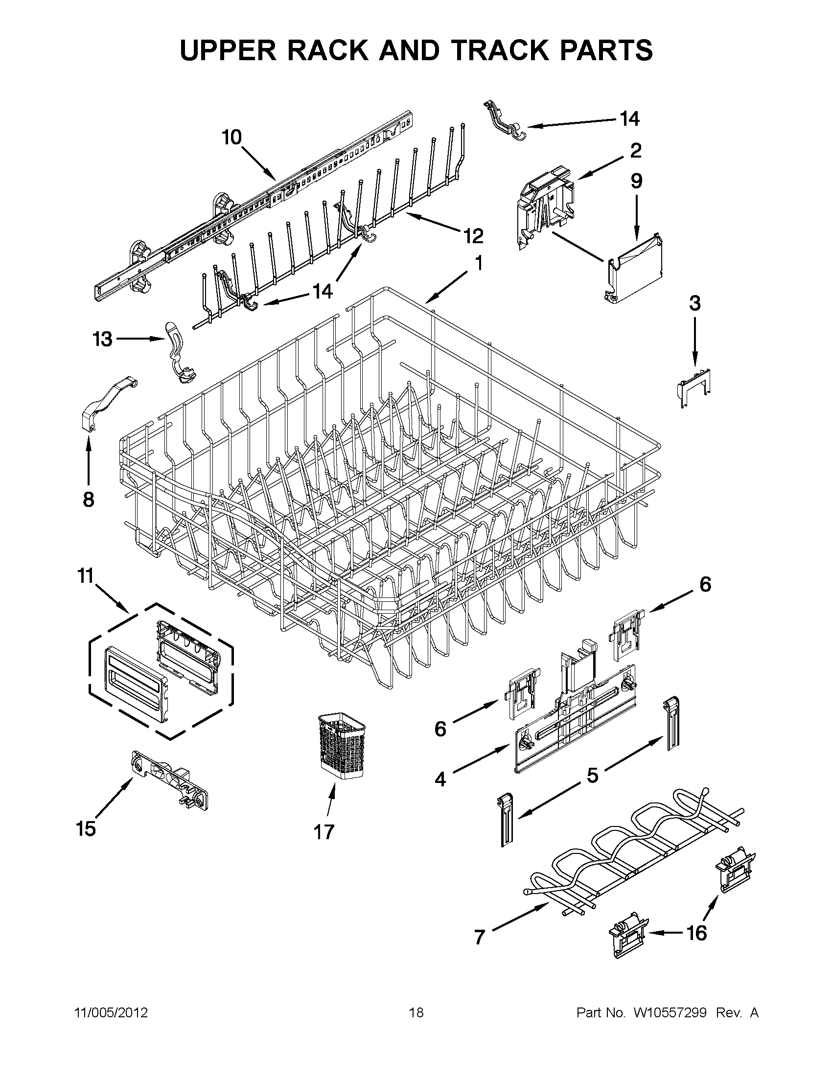 09 - UPPER RACK AND TRACK PARTS