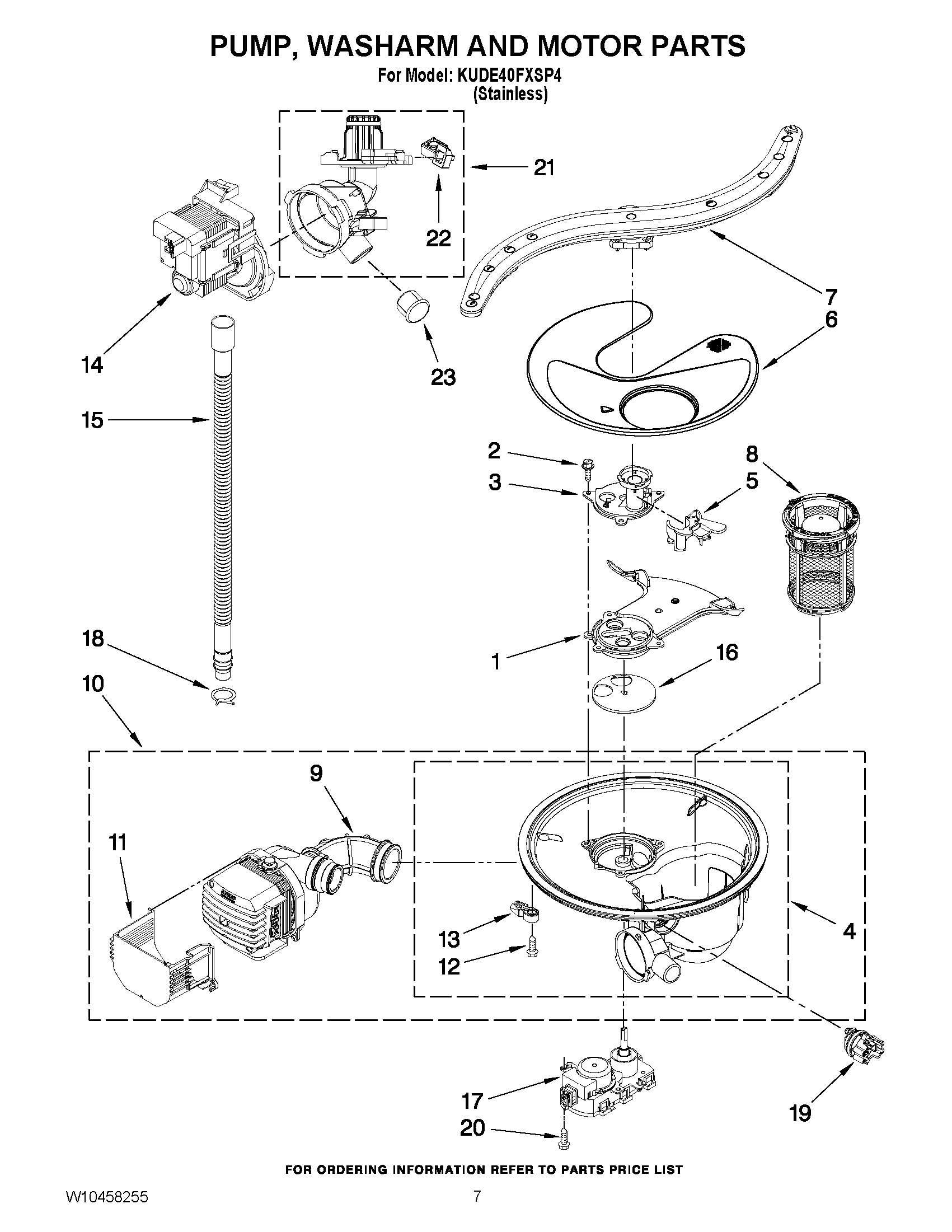 06 - PUMP, WASHARM AND MOTOR PARTS