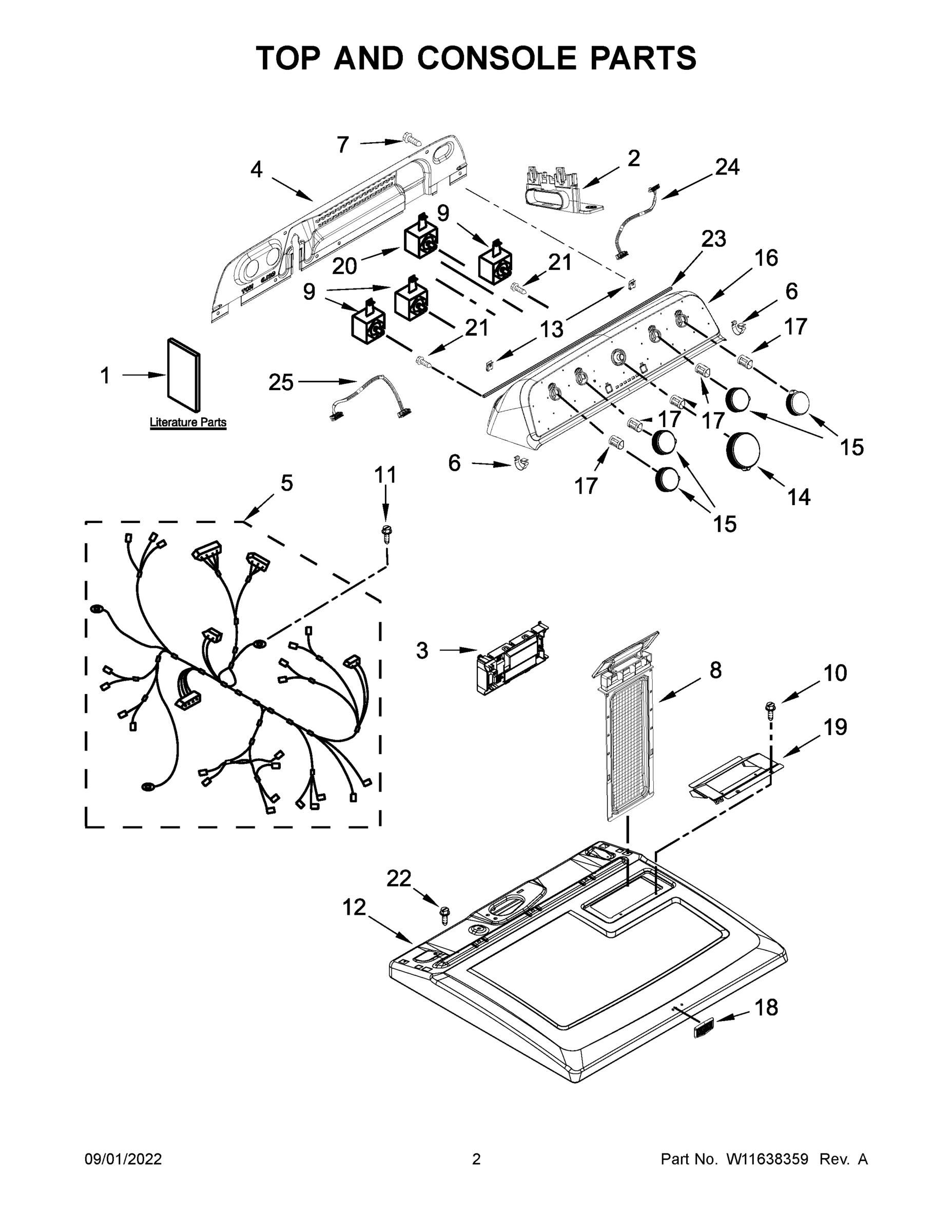 02 - TOP AND CONSOLE PARTS