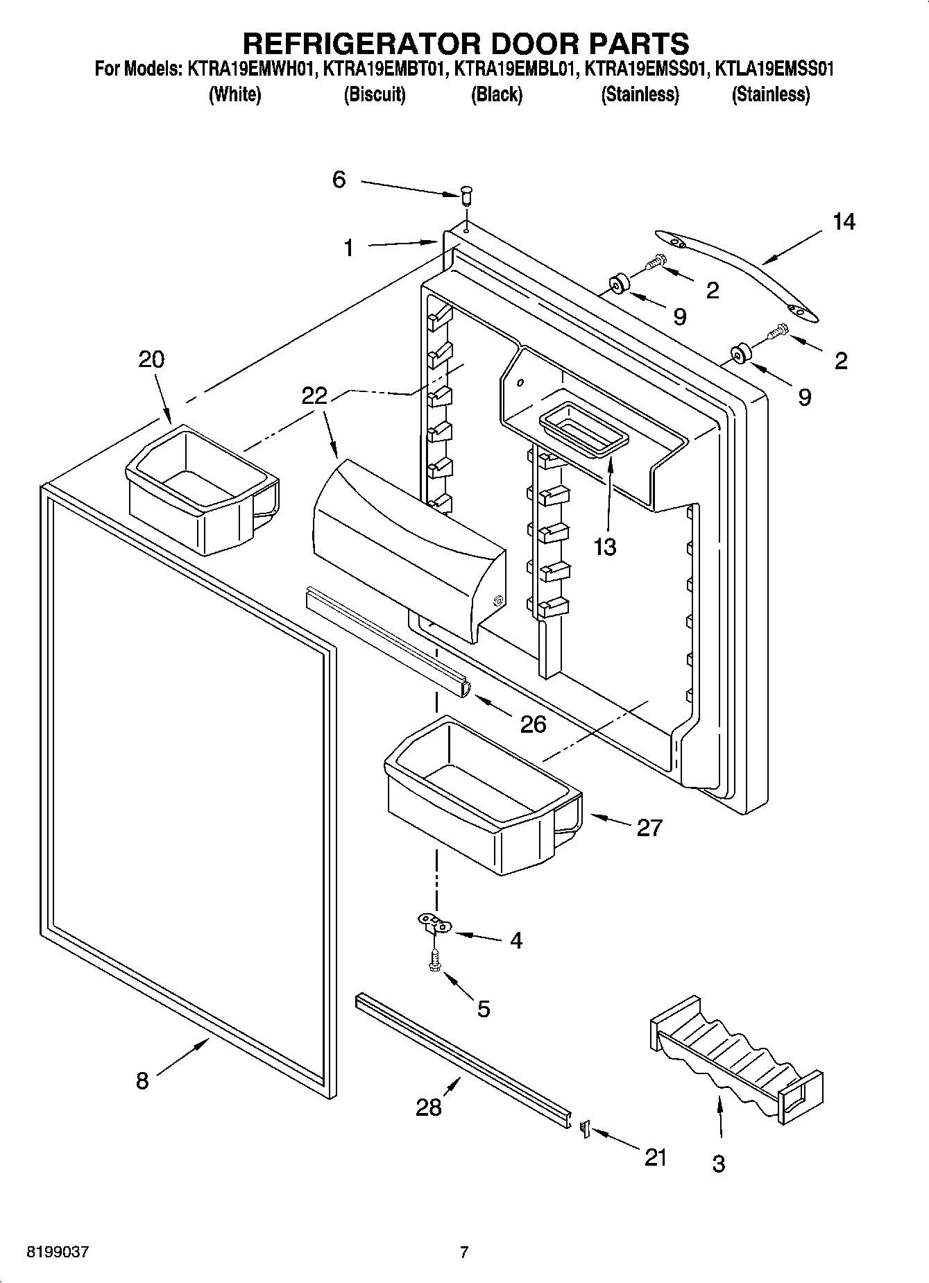 04 - REFRIGERATOR DOOR PARTS