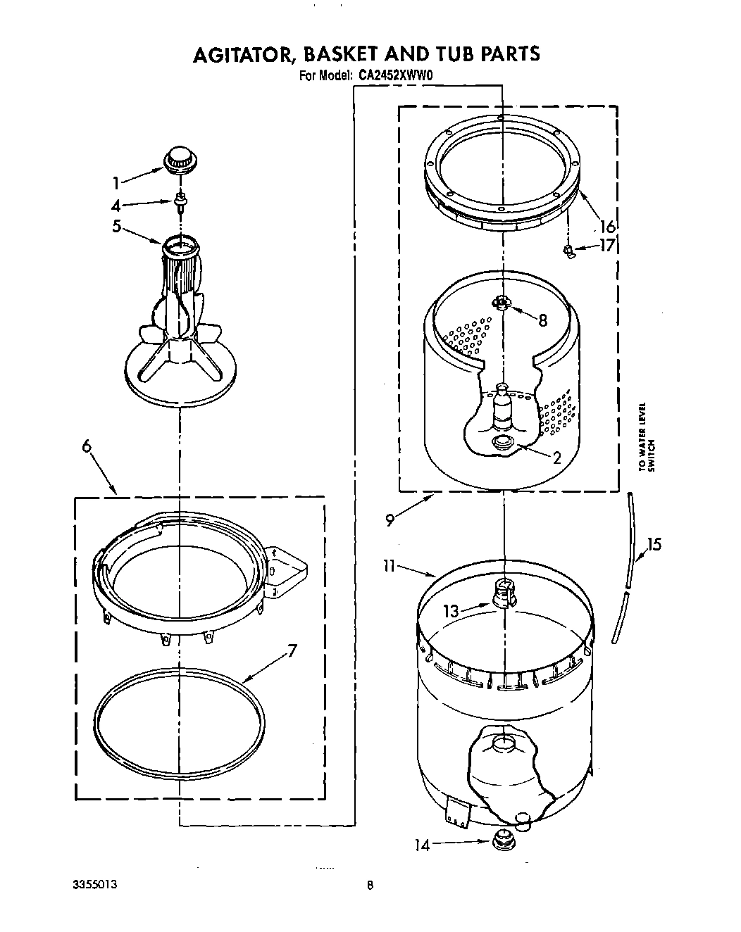 06 - AGITATOR, BASKET AND TUB