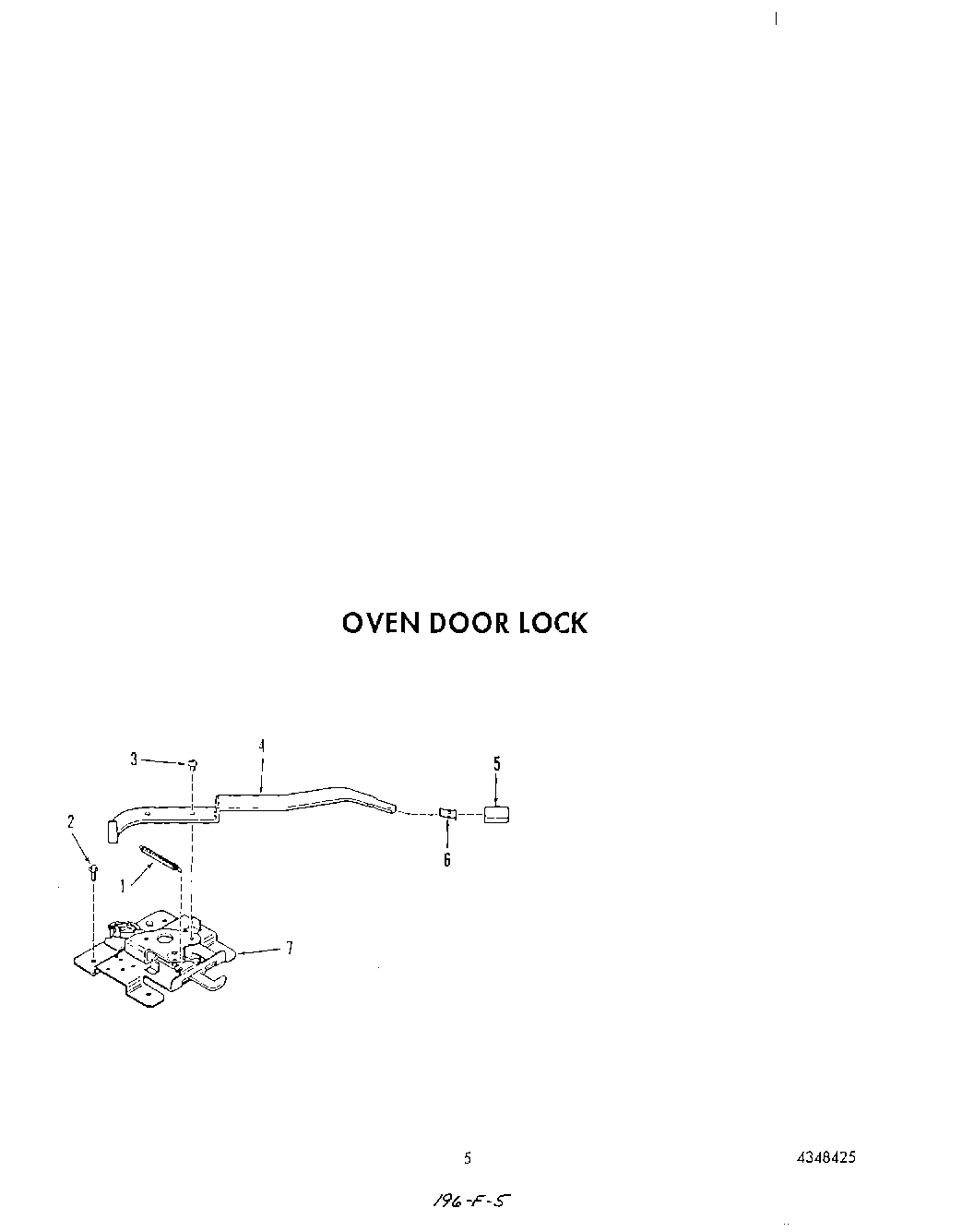 05 - OVEN DOOR LOCK