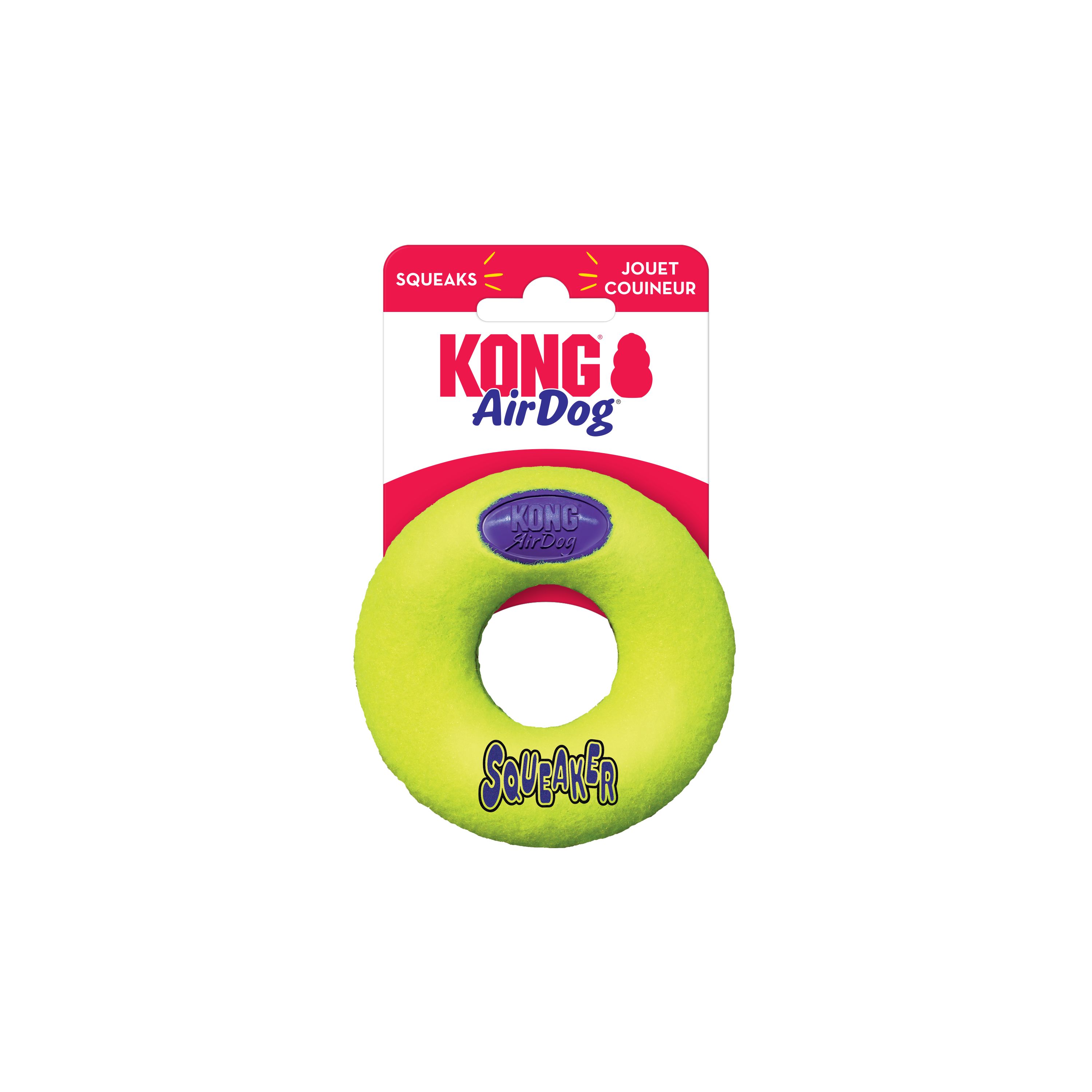 AirDog Squeaker Donut Onpack Produktbild