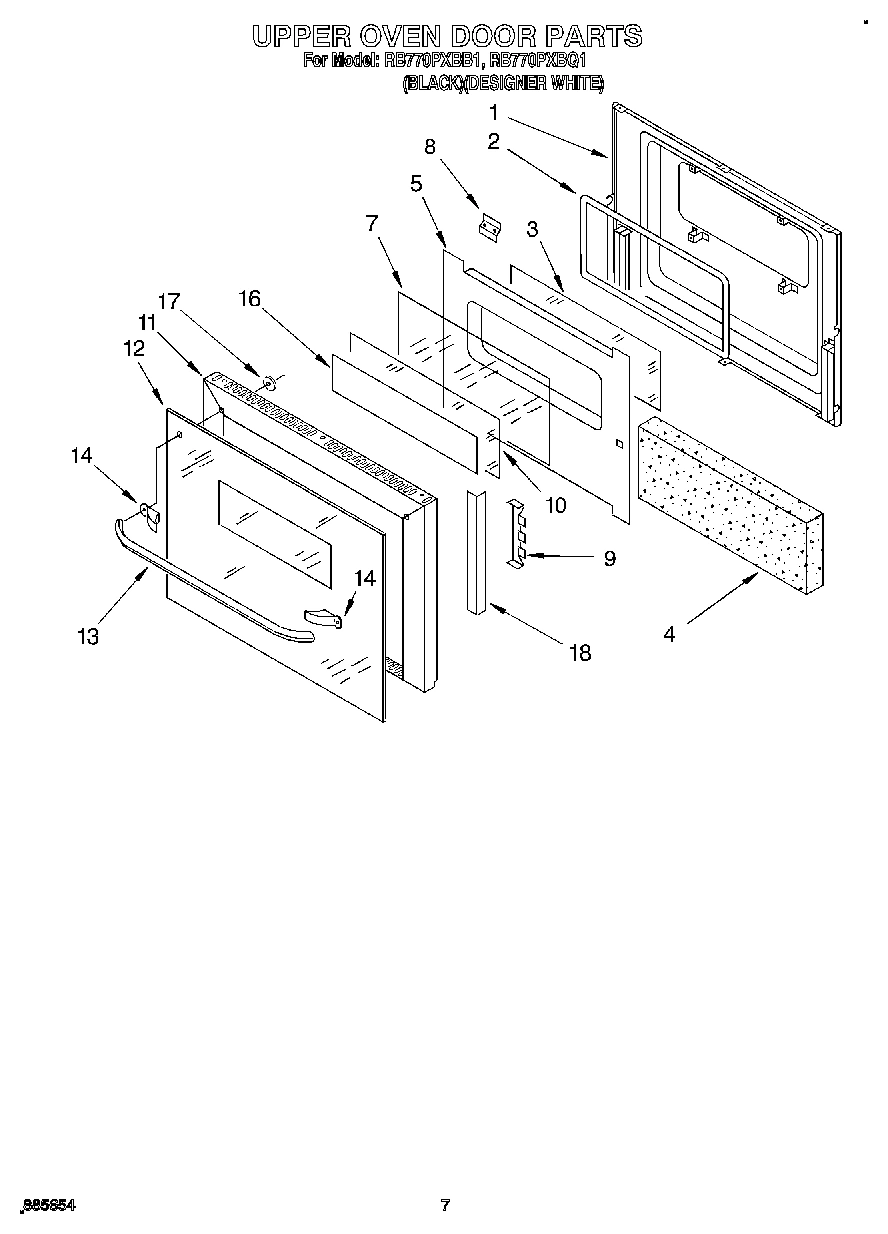 04 - UPPER OVEN DOOR
