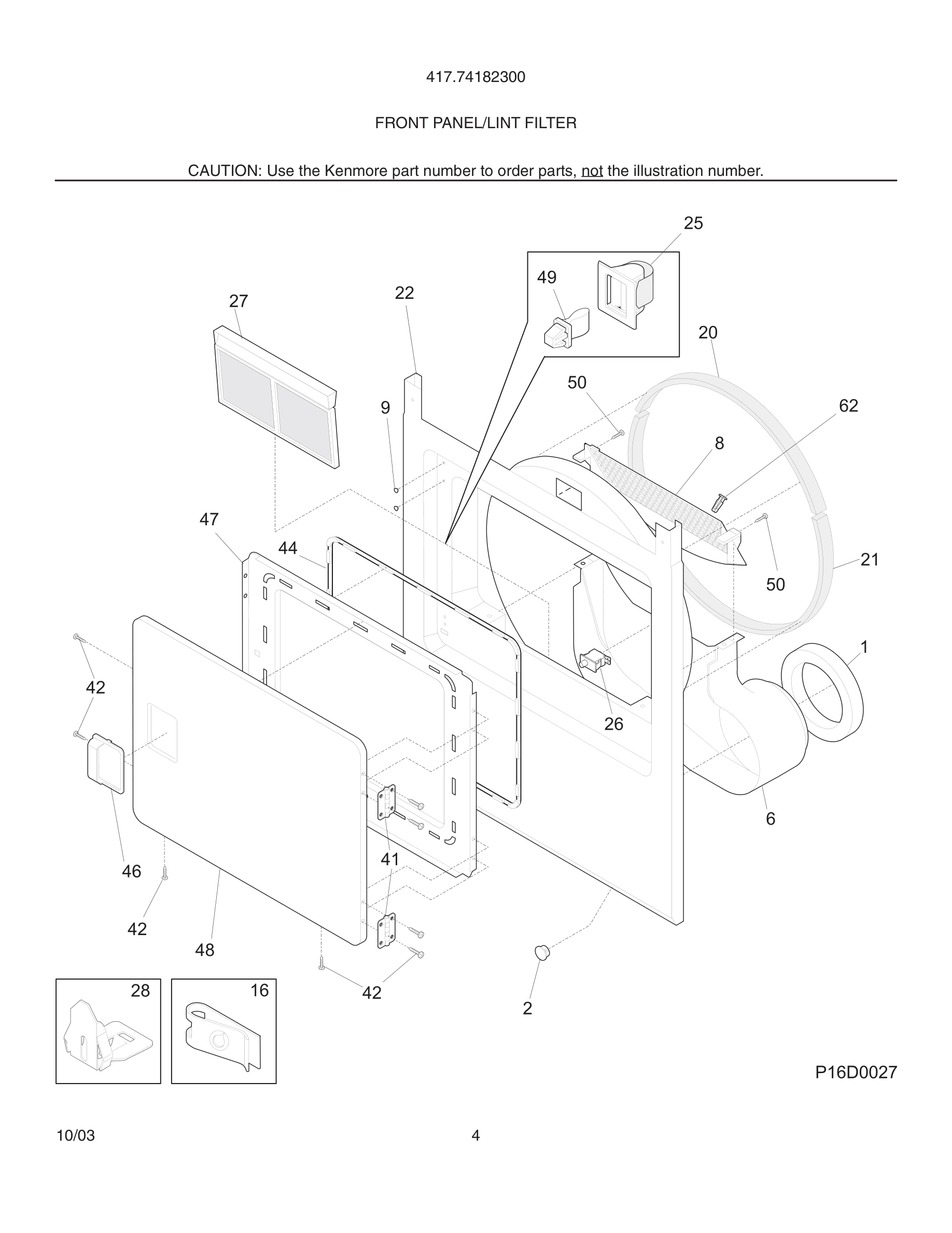 05 - FRONT PANEL/LINT FILTER