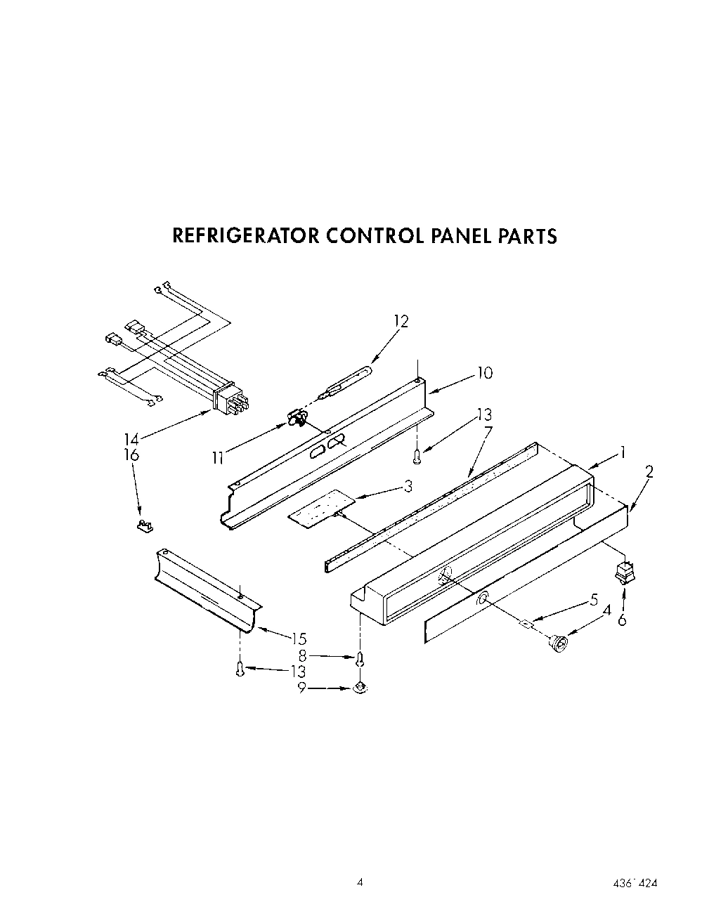03 - REFRIGERATOR CONTROL PANEL