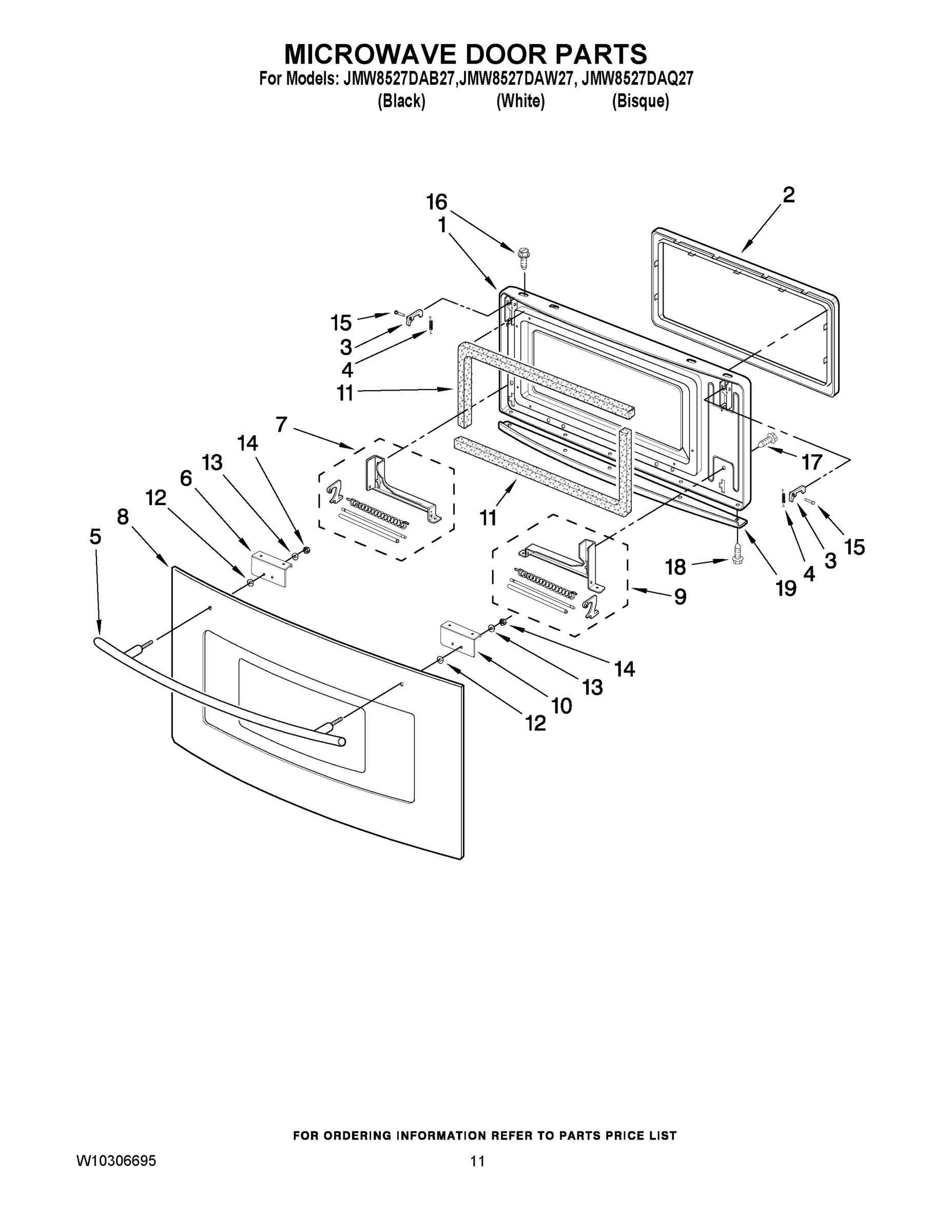 07 - MICROWAVE DOOR PARTS