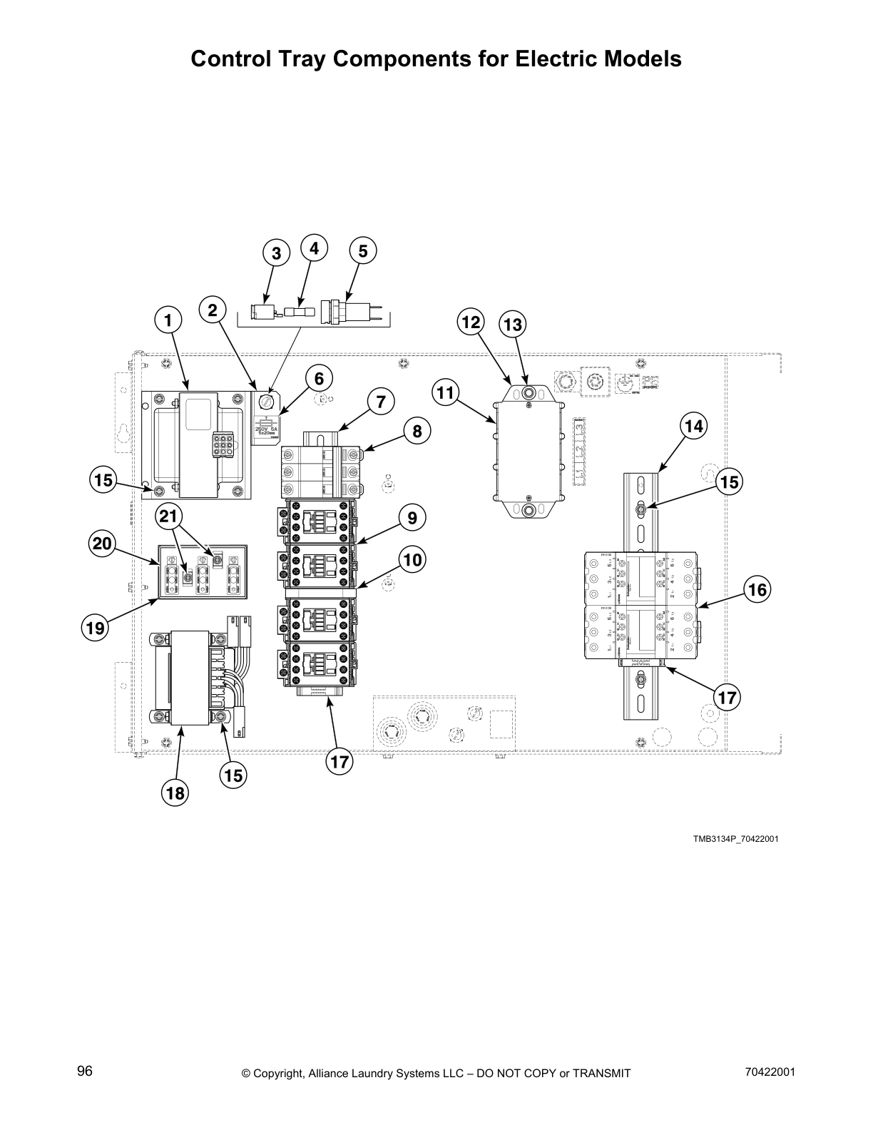 Control Tray Components for Electric Models