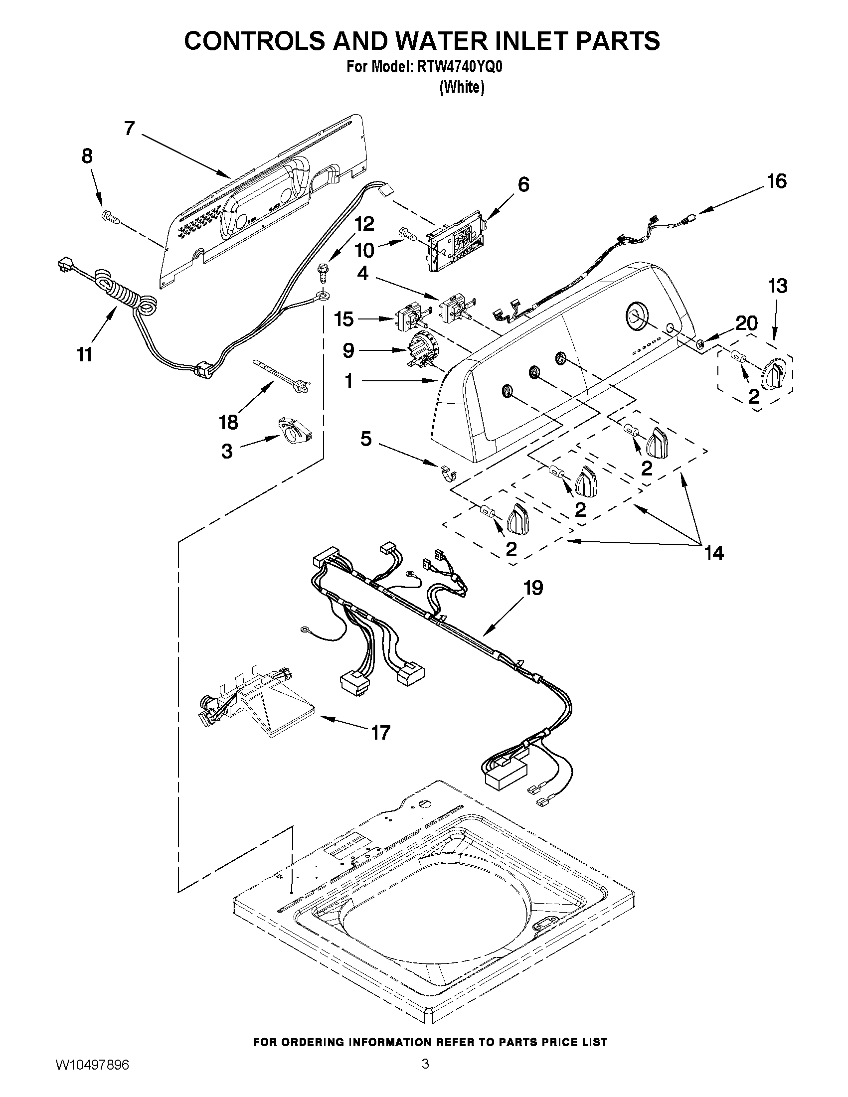02 - CONTROLS AND WATER INLET PARTS