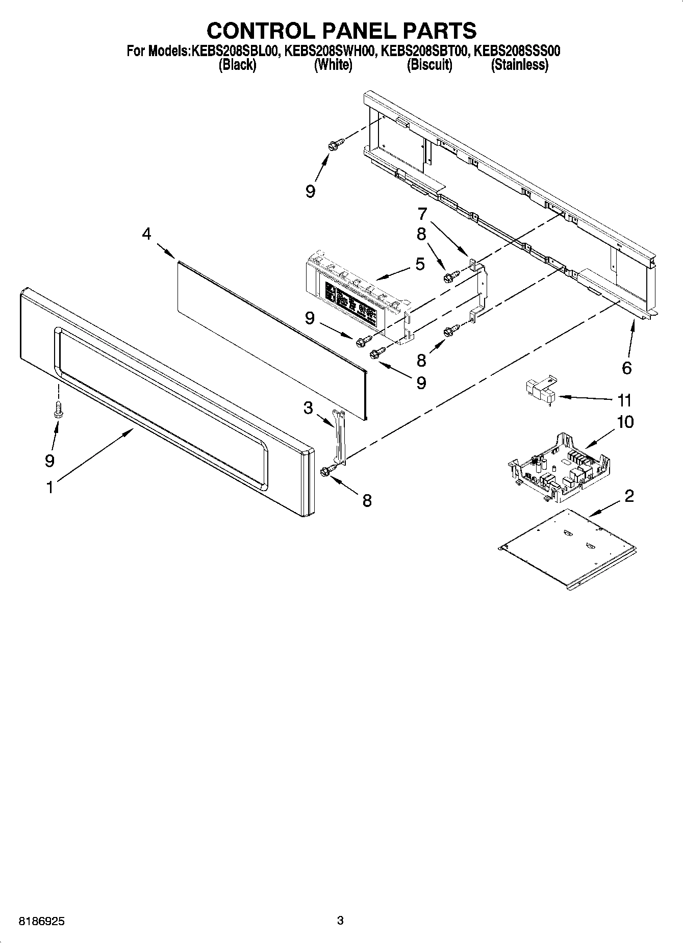 02 - CONTROL PANEL PARTS