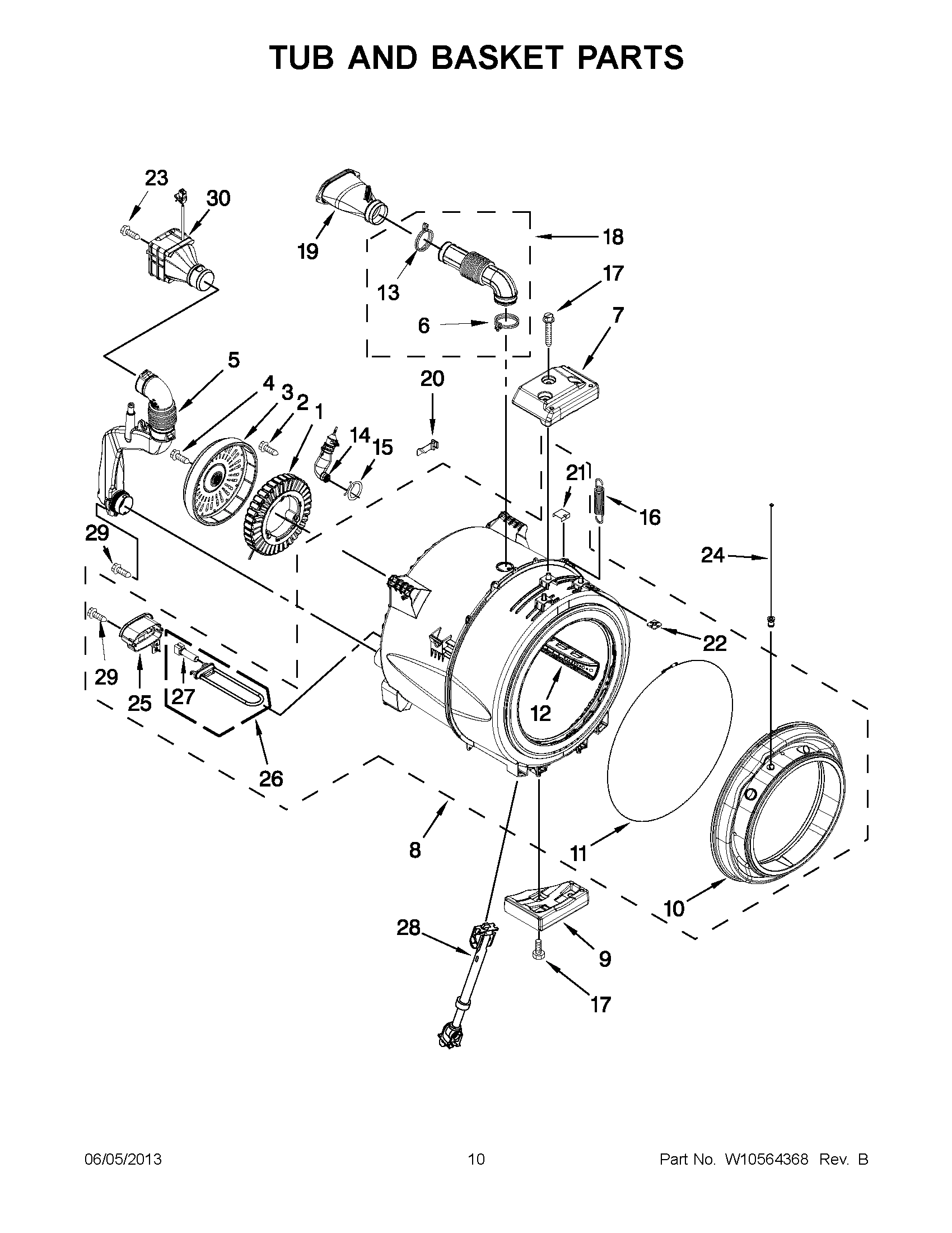 05 - TUB AND BASKET PARTS