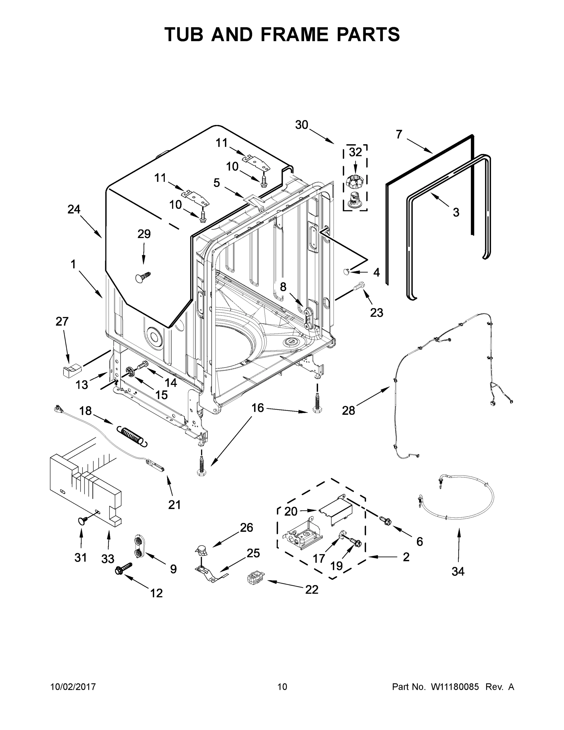 06 - TUB AND FRAME PARTS